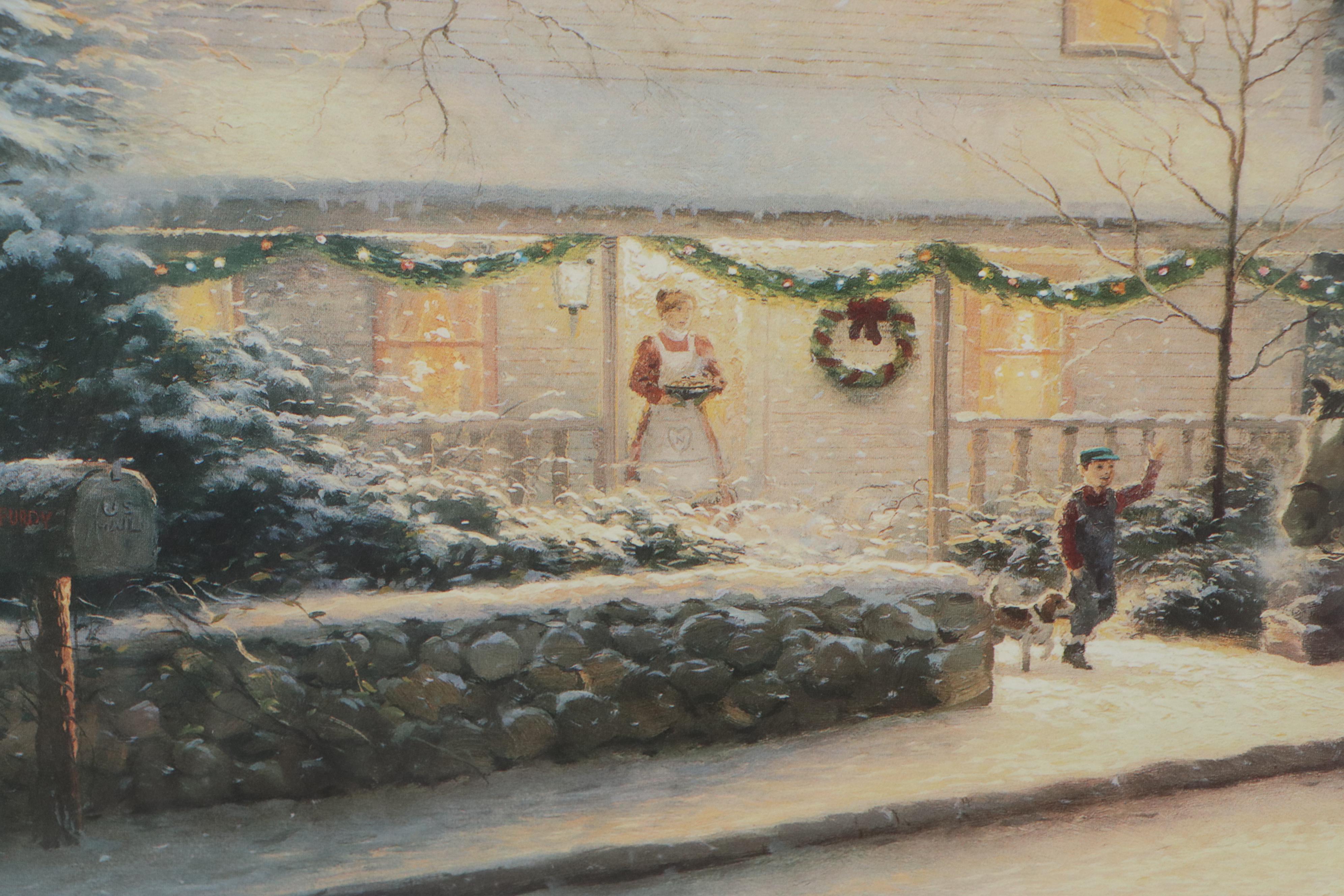Offset Lithograph after Thomas Kinkade "Victorian Christmas IV," 21st Century