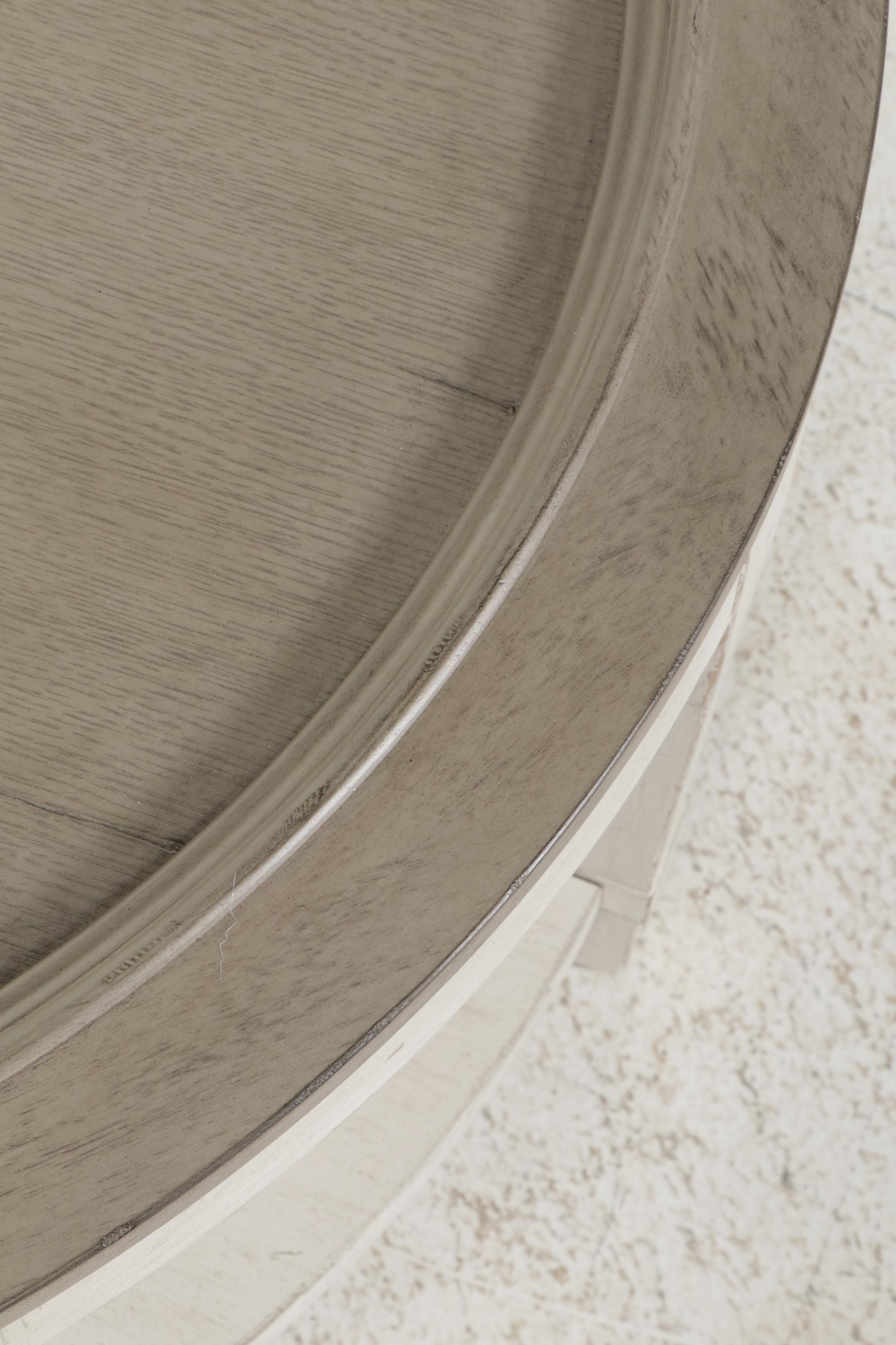 Bassett "Bella" Parcel Painted Wood Two-Tier Round Cocktail Table