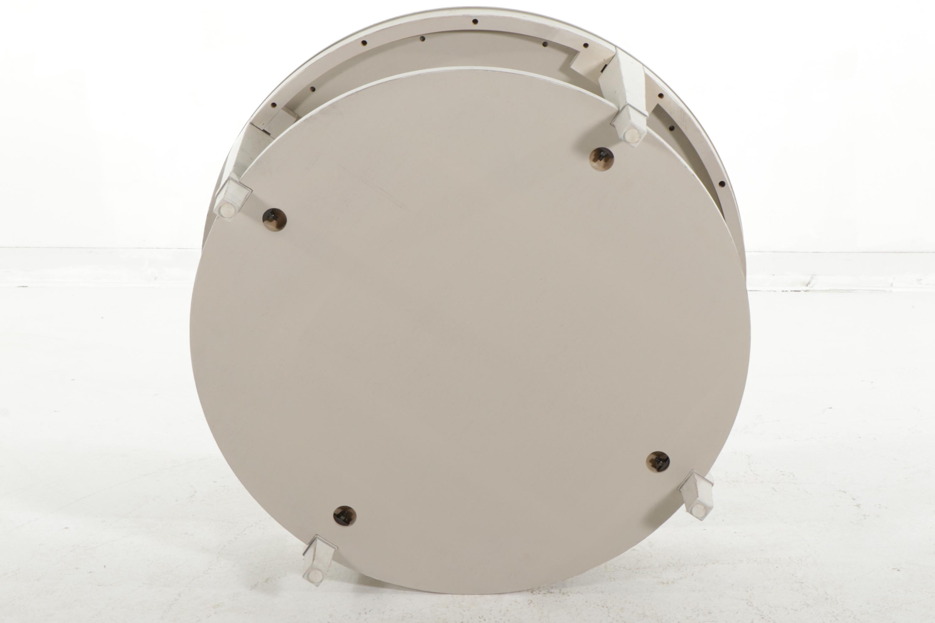 Bassett "Bella" Parcel Painted Wood Two-Tier Round Cocktail Table