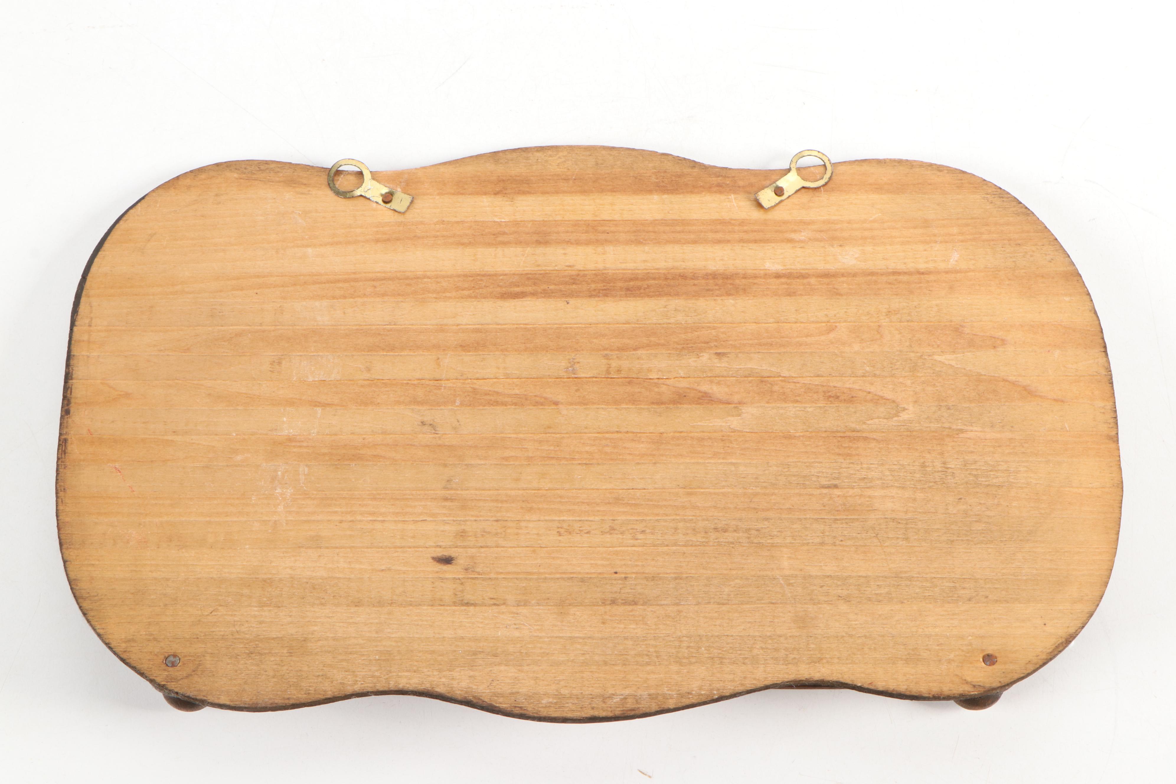 Flemish Art Co. Pyrography Rack with Other Tie Rack and Tie Box