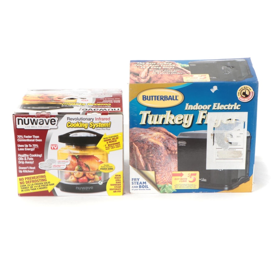 Butterball Indoor Electric Turkey Fryer and Nuwave Infrared Oven in Packaging