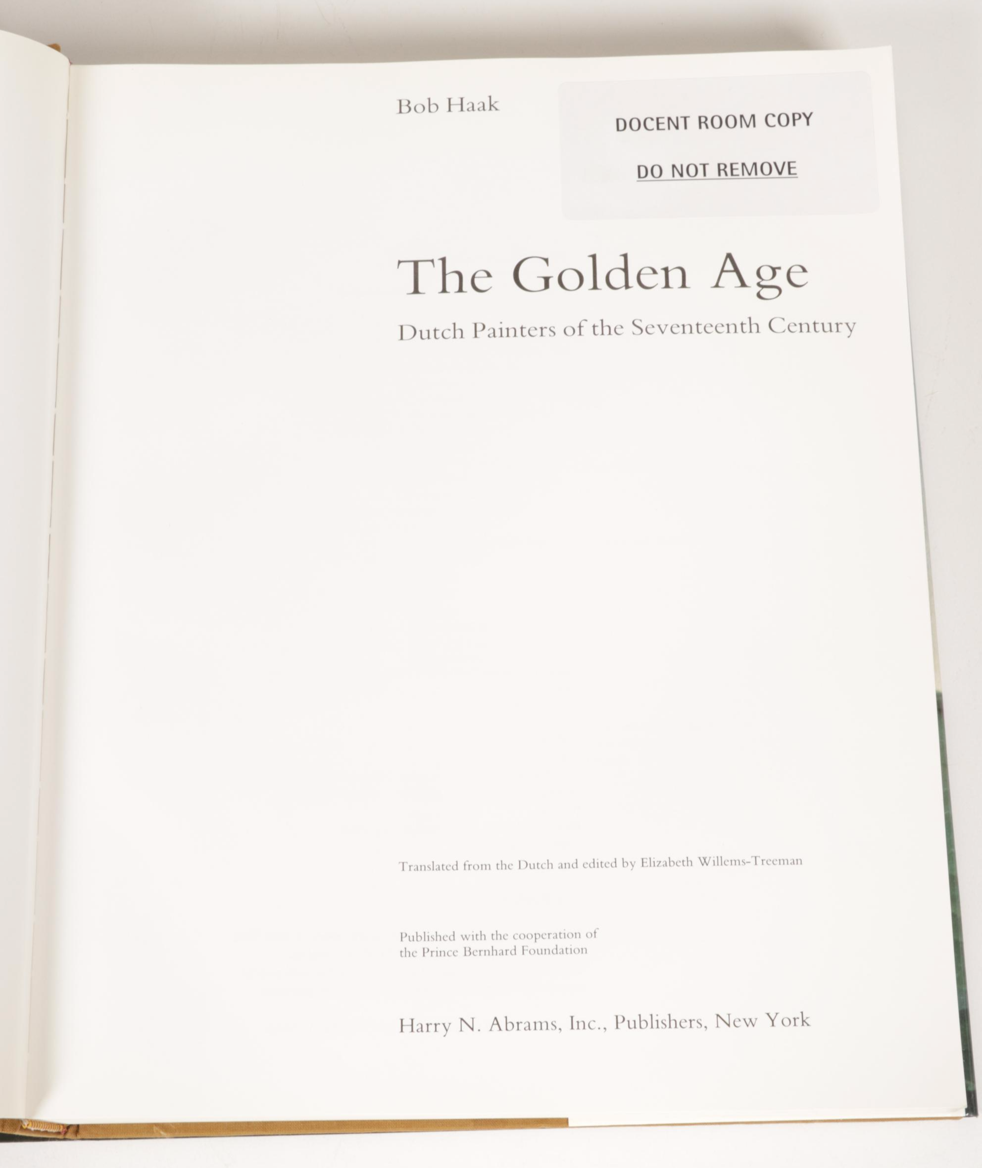 "The Golden Age" and Other Books on 17th Century Dutch Art