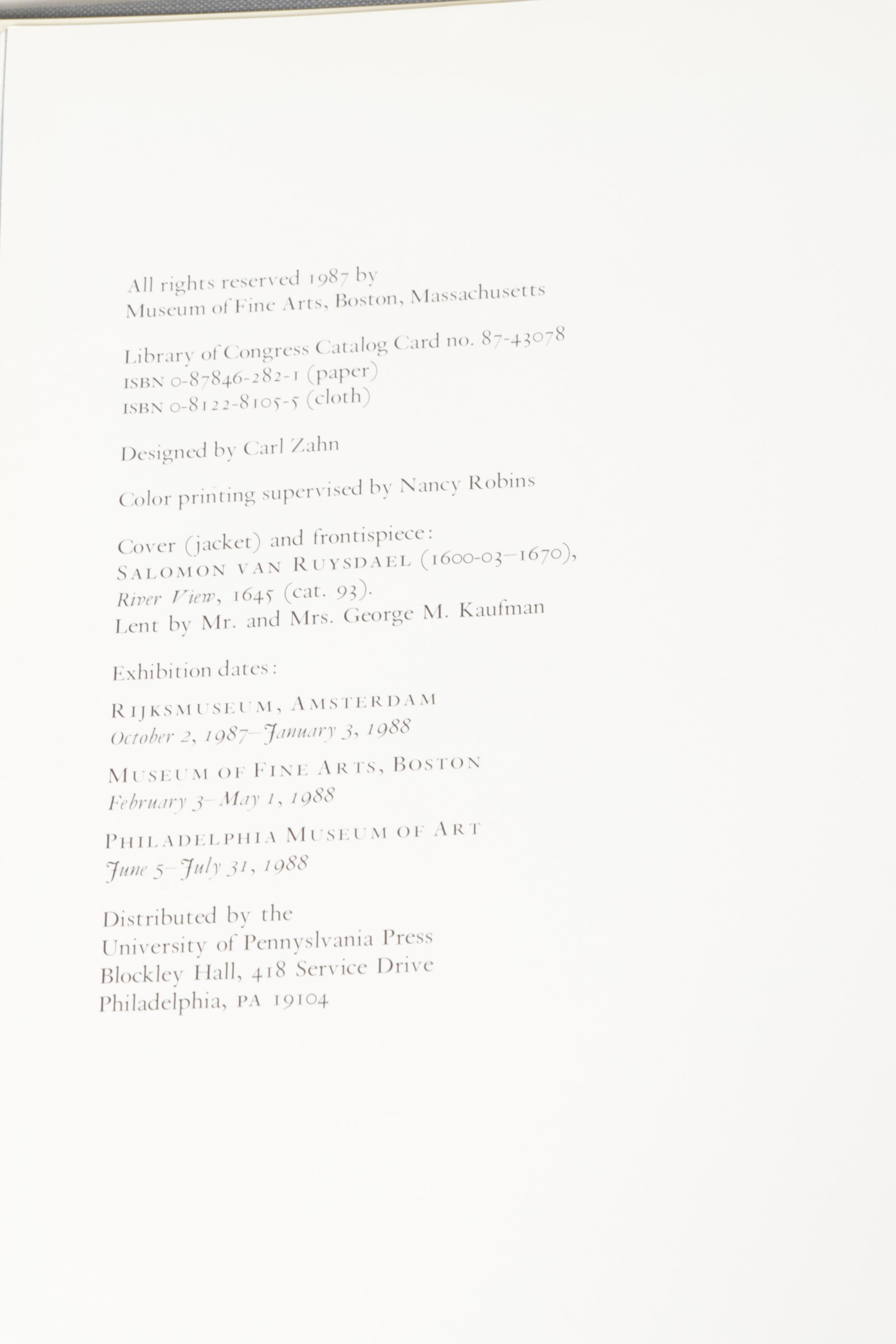 "The Golden Age" and Other Books on 17th Century Dutch Art