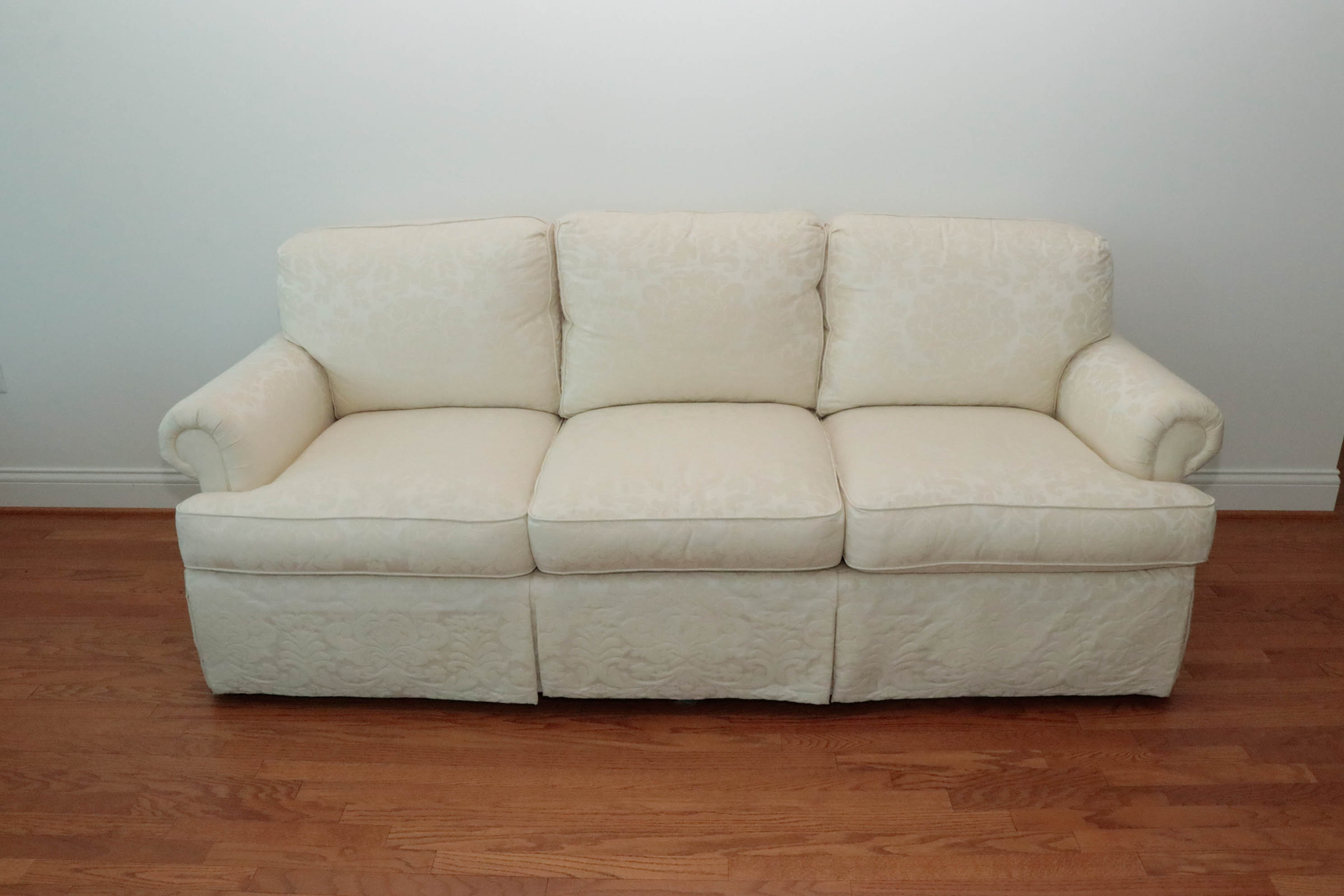 Sherrill Furniture Sofa with Linen Slipcover