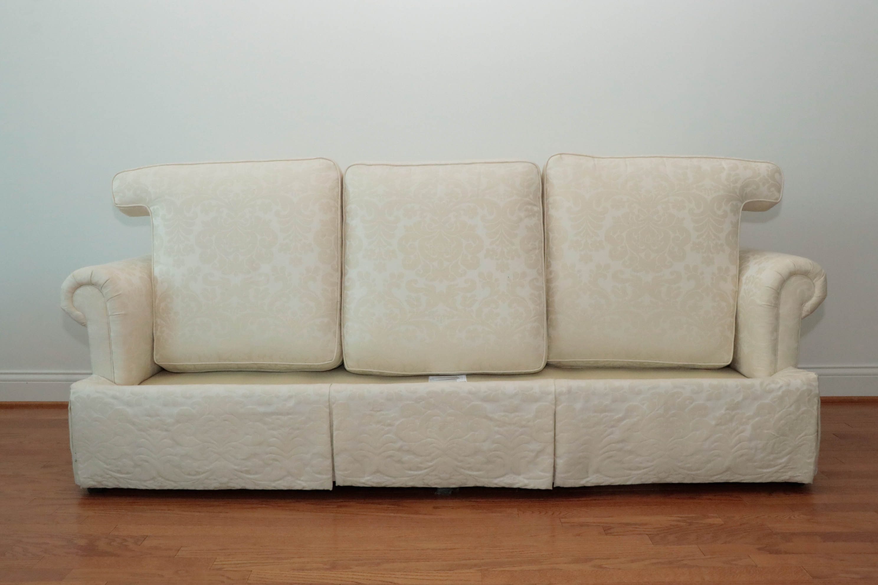 Sherrill Furniture Sofa with Linen Slipcover