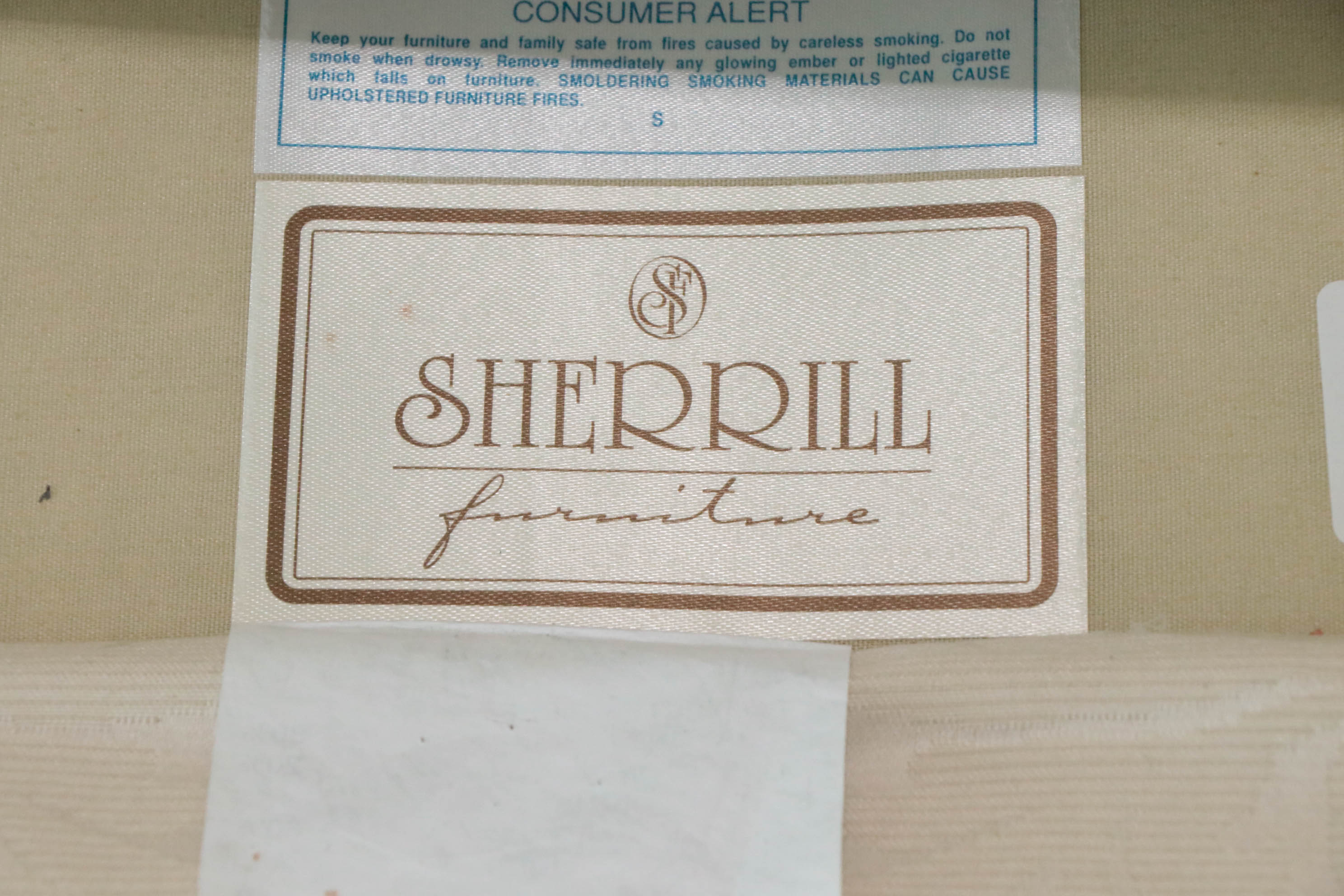 Sherrill Furniture Sofa with Linen Slipcover