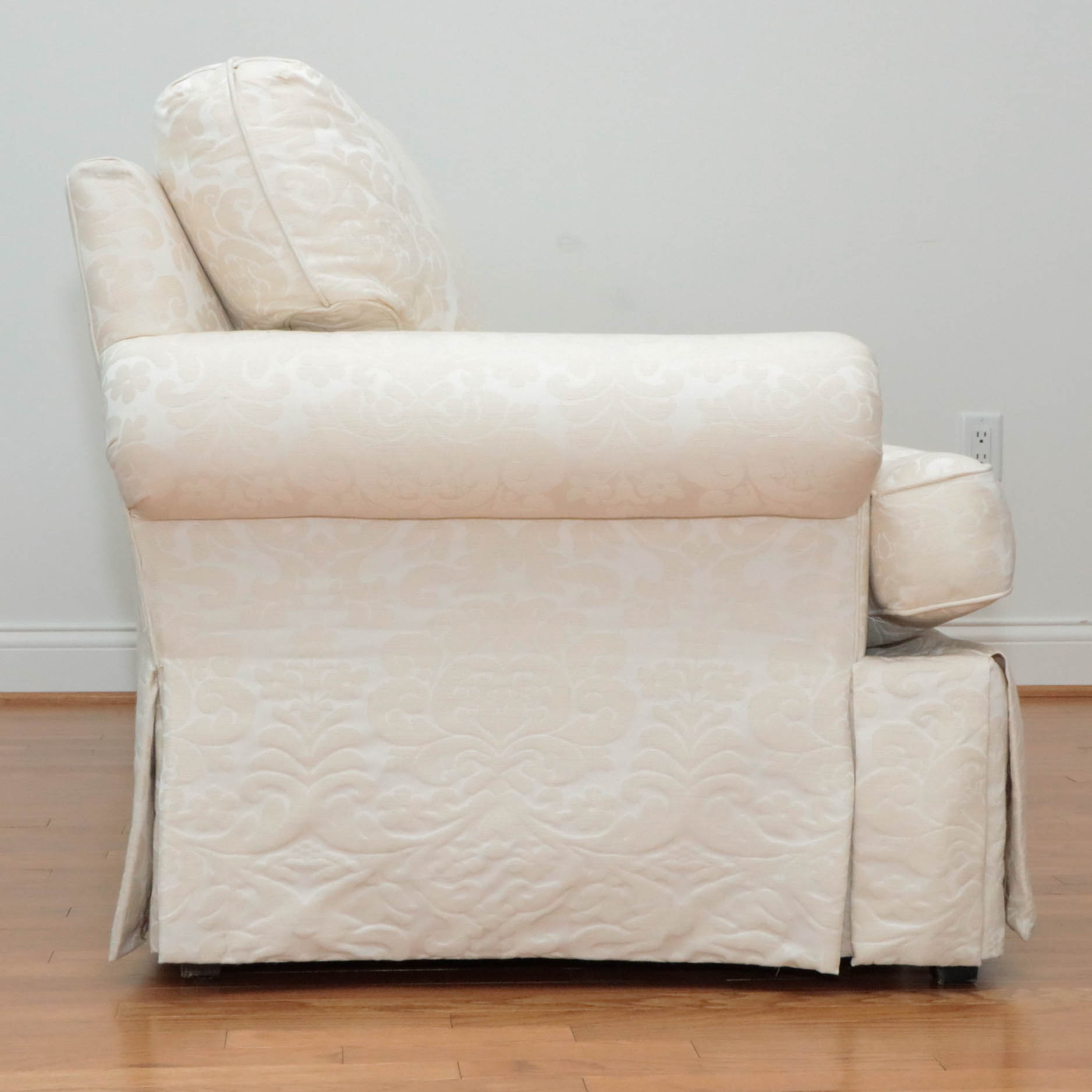 Sherrill Furniture Sofa with Linen Slipcover