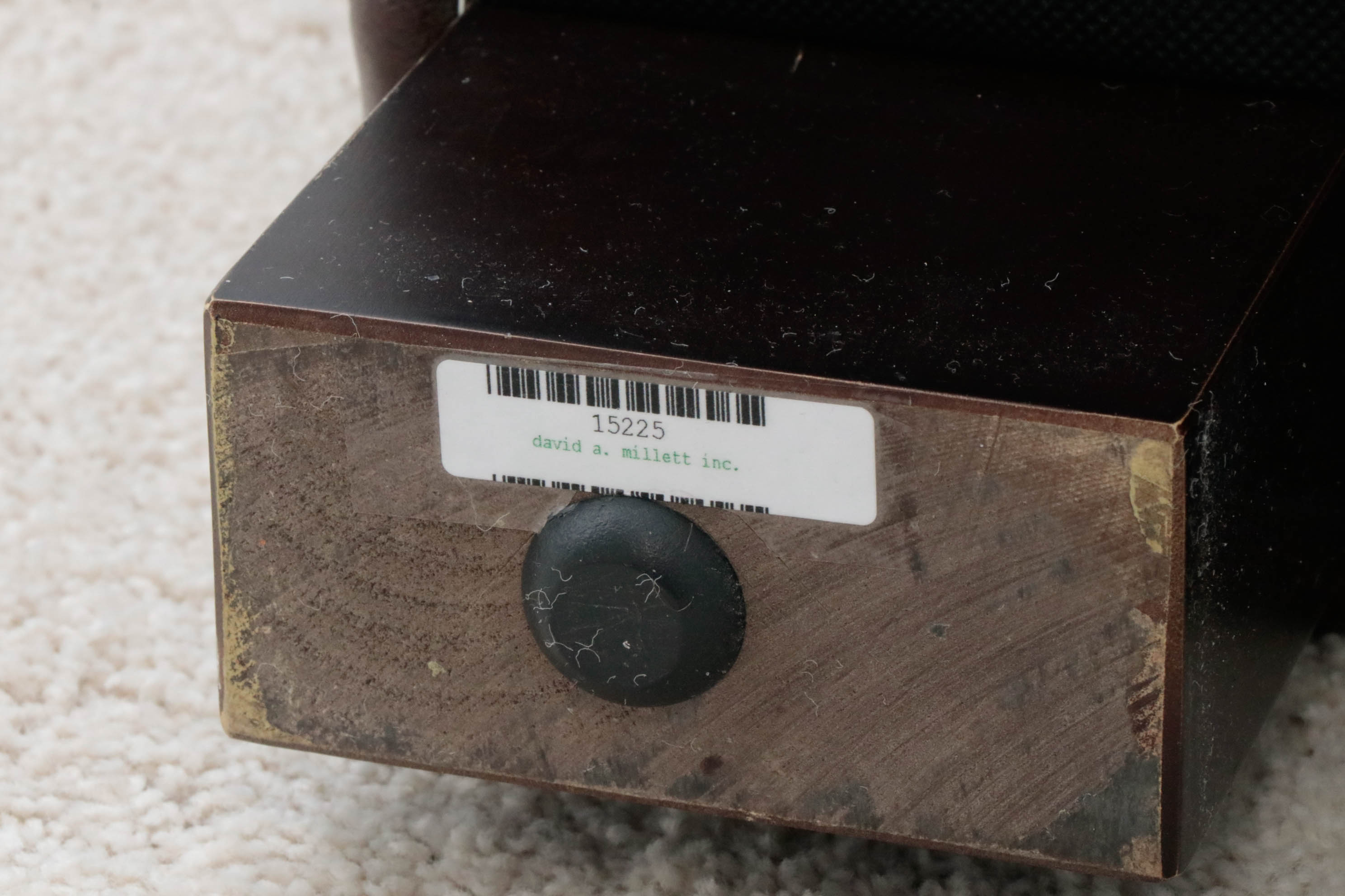 David A. Millett Leather Bed Bench, Contemporary