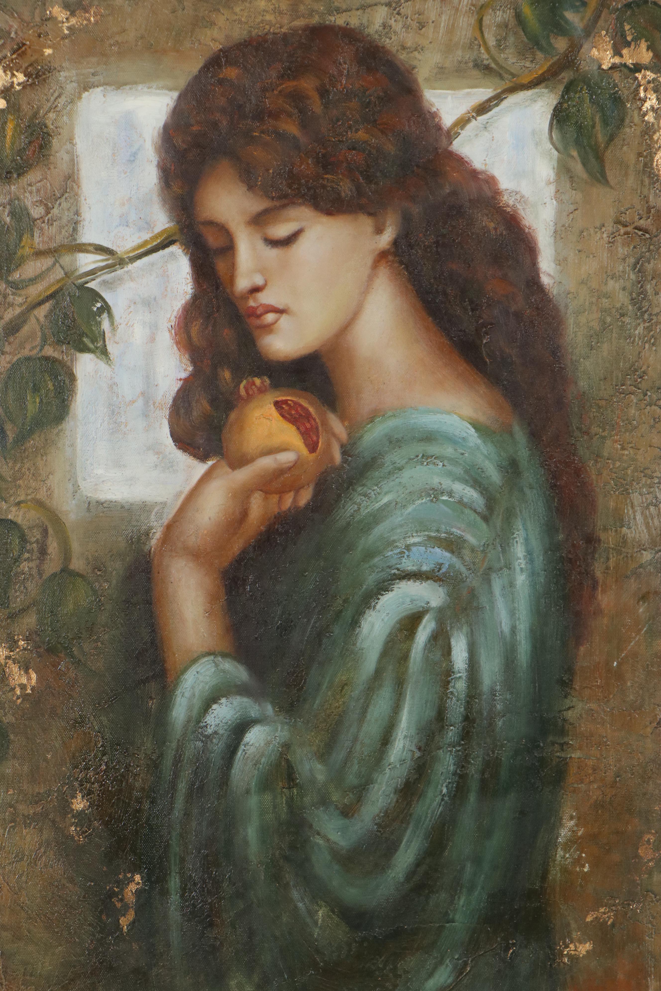Oil Painting after Dante Gabriel Rossetti "Proserpine"