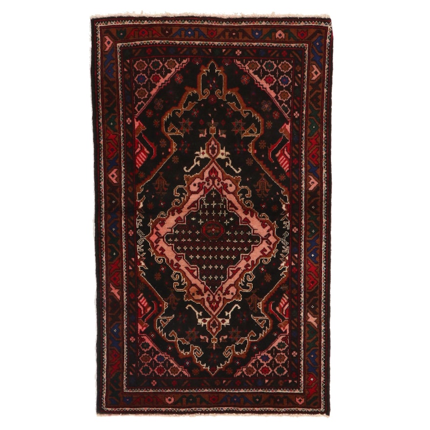 2'9 x 4'7 Hand-Knotted Afghan Baluch Accent Rug