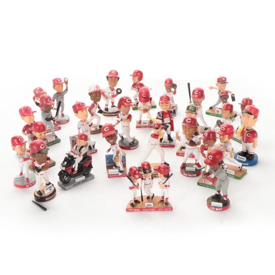 Cincinnati Reds Bobbleheads Including Dave Concepcion, Lee May, and More