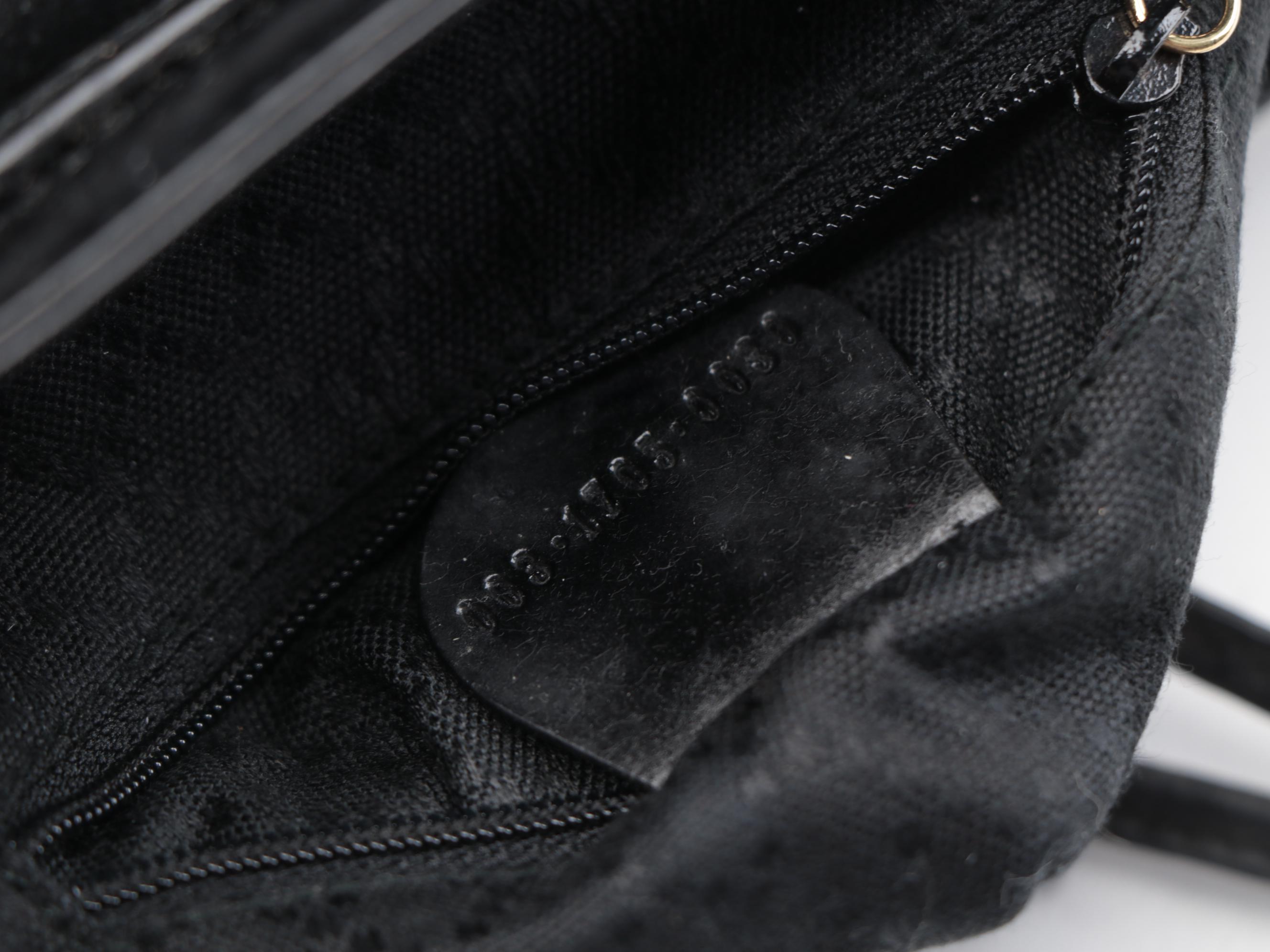 Gucci Bamboo Black Leather Backpack Purse