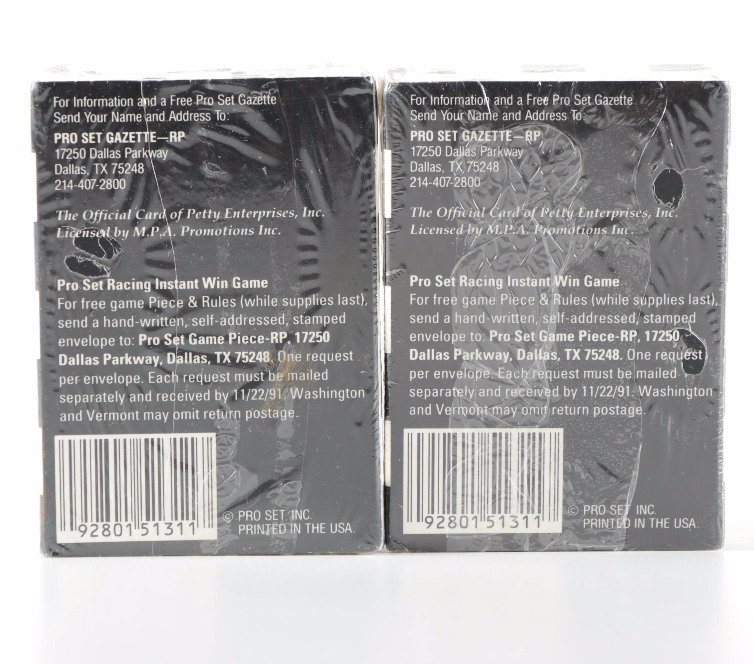 Richard Petty Auto Racing Memorabilia Including Trading Cards, Postcard