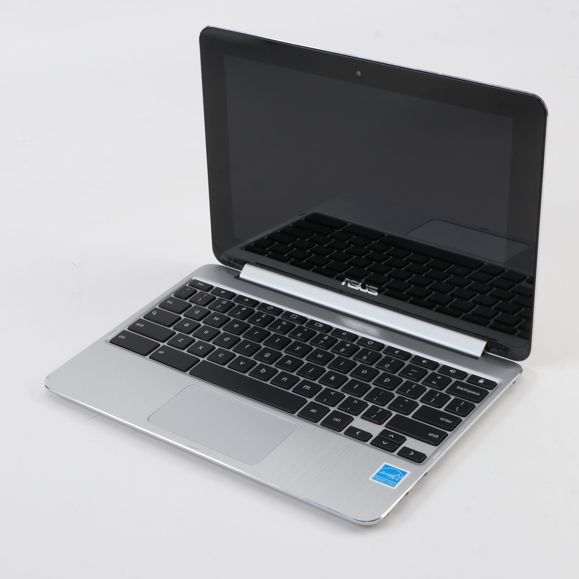 ASUS Flip C100P Chromebook Laptop with Power Adapter, 2016