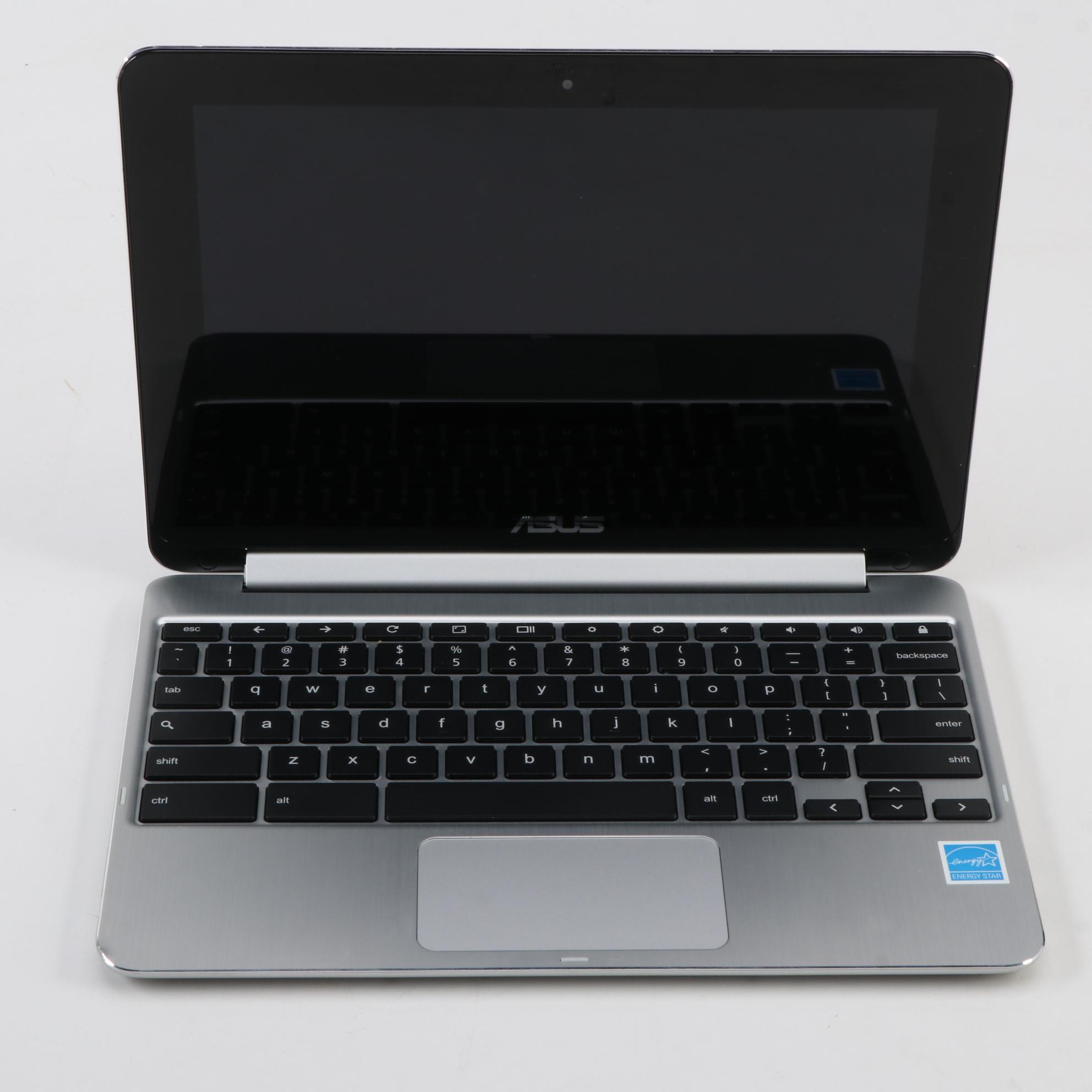 ASUS Flip C100P Chromebook Laptop with Power Adapter, 2016