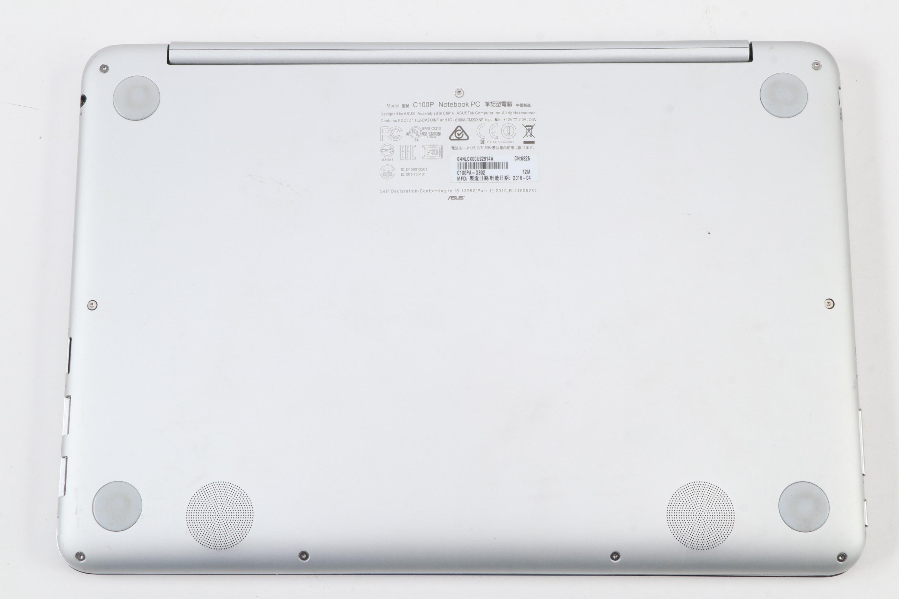 ASUS Flip C100P Chromebook Laptop with Power Adapter, 2016