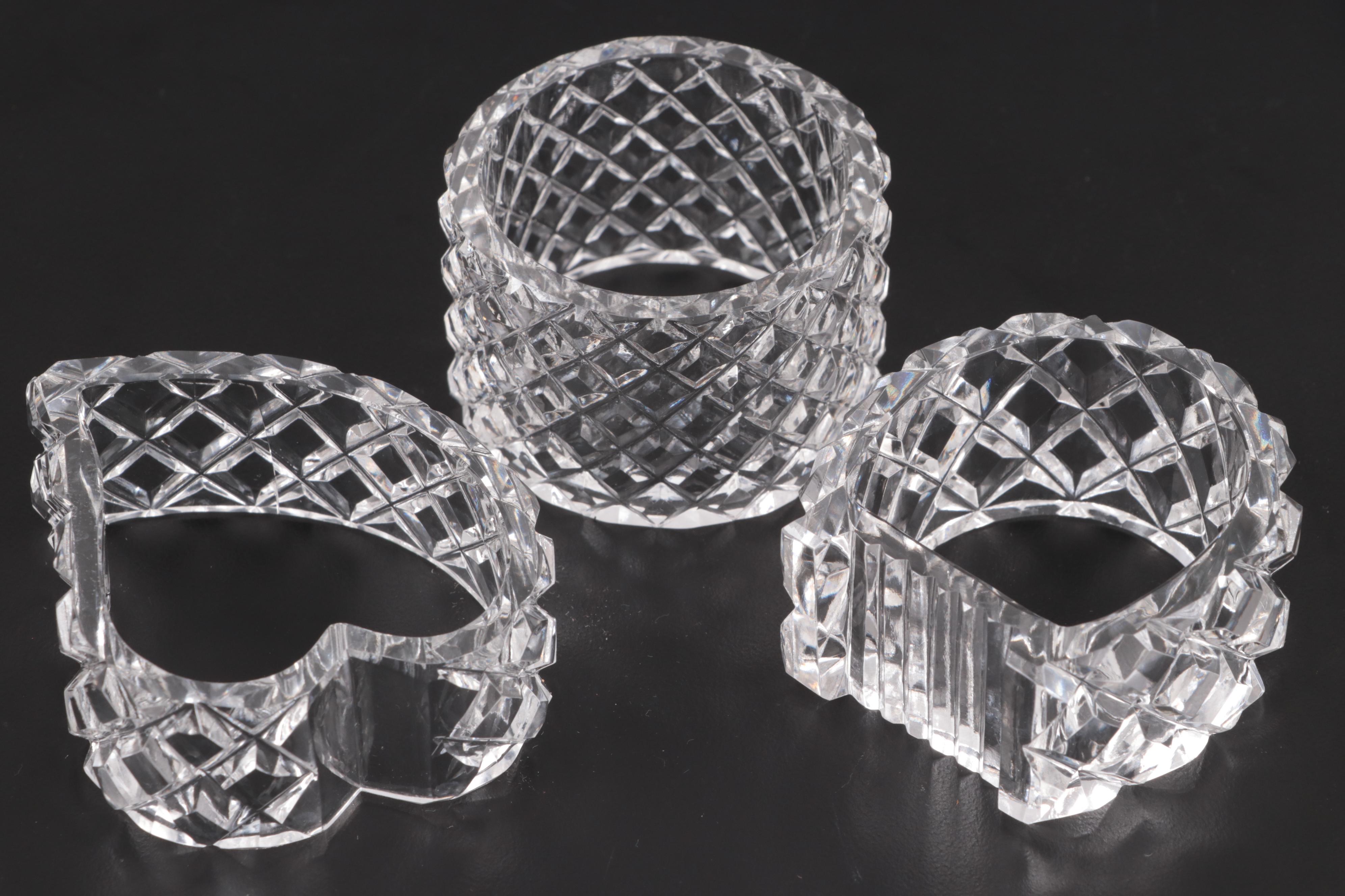 Wedgwood "Wild Strawberry" Bone China Napkin Ring with Other Napkin Rings