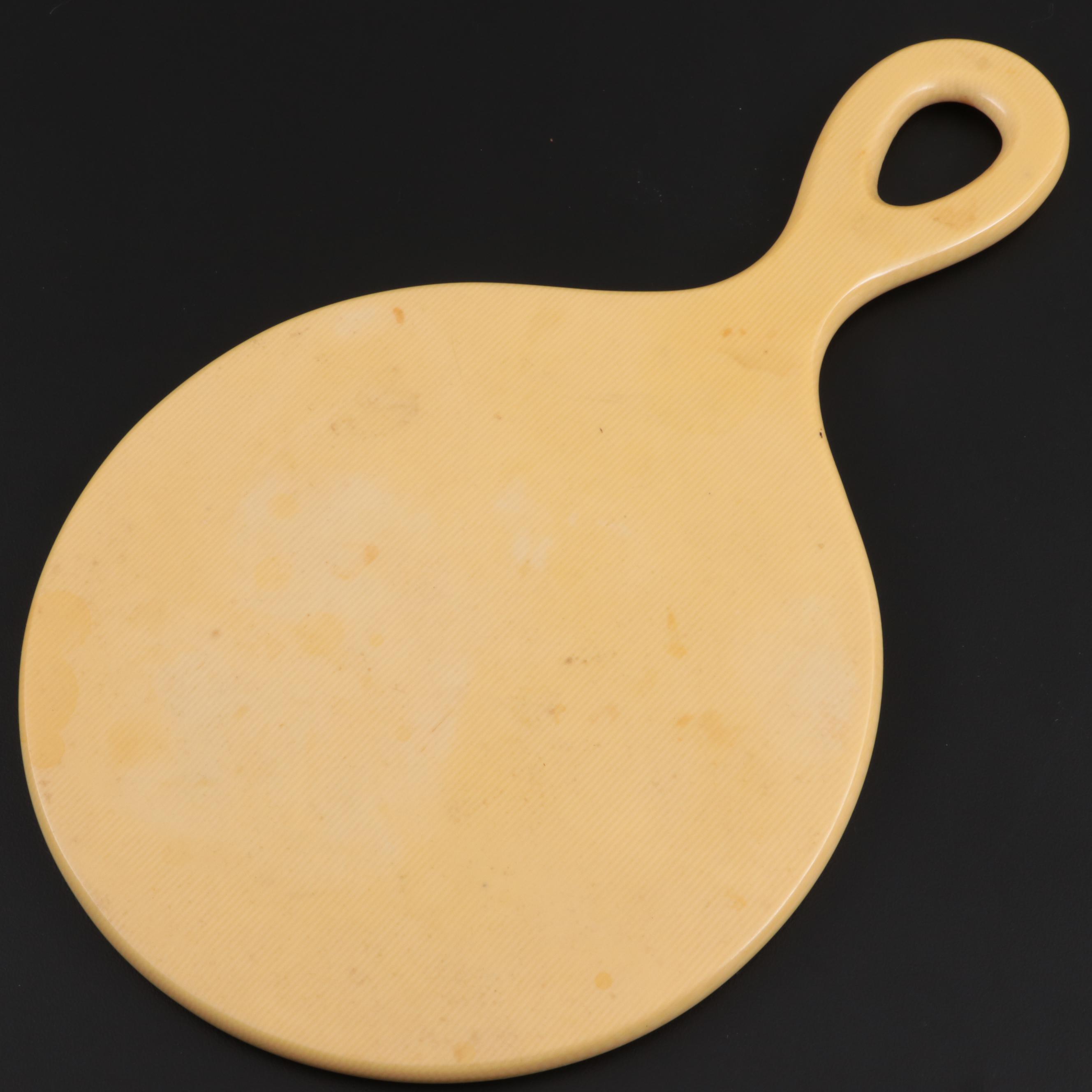 Py-Ra-Lin Ivory Vanity Mirror with Glass and Ceramic Perfume Bottles and Box