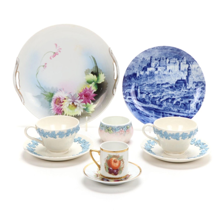 Wedgwood, Stadteteller, Morimura Bros, and Other Hand-Painted China