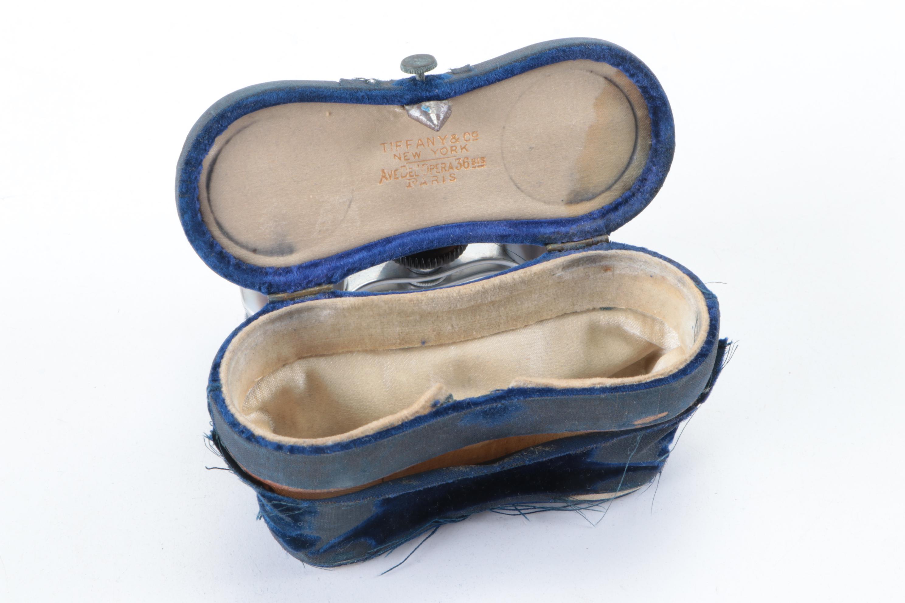 Chevallier for Tiffany & Co. Black Mother-of-Pearl Opera Glasses, Late 19th C