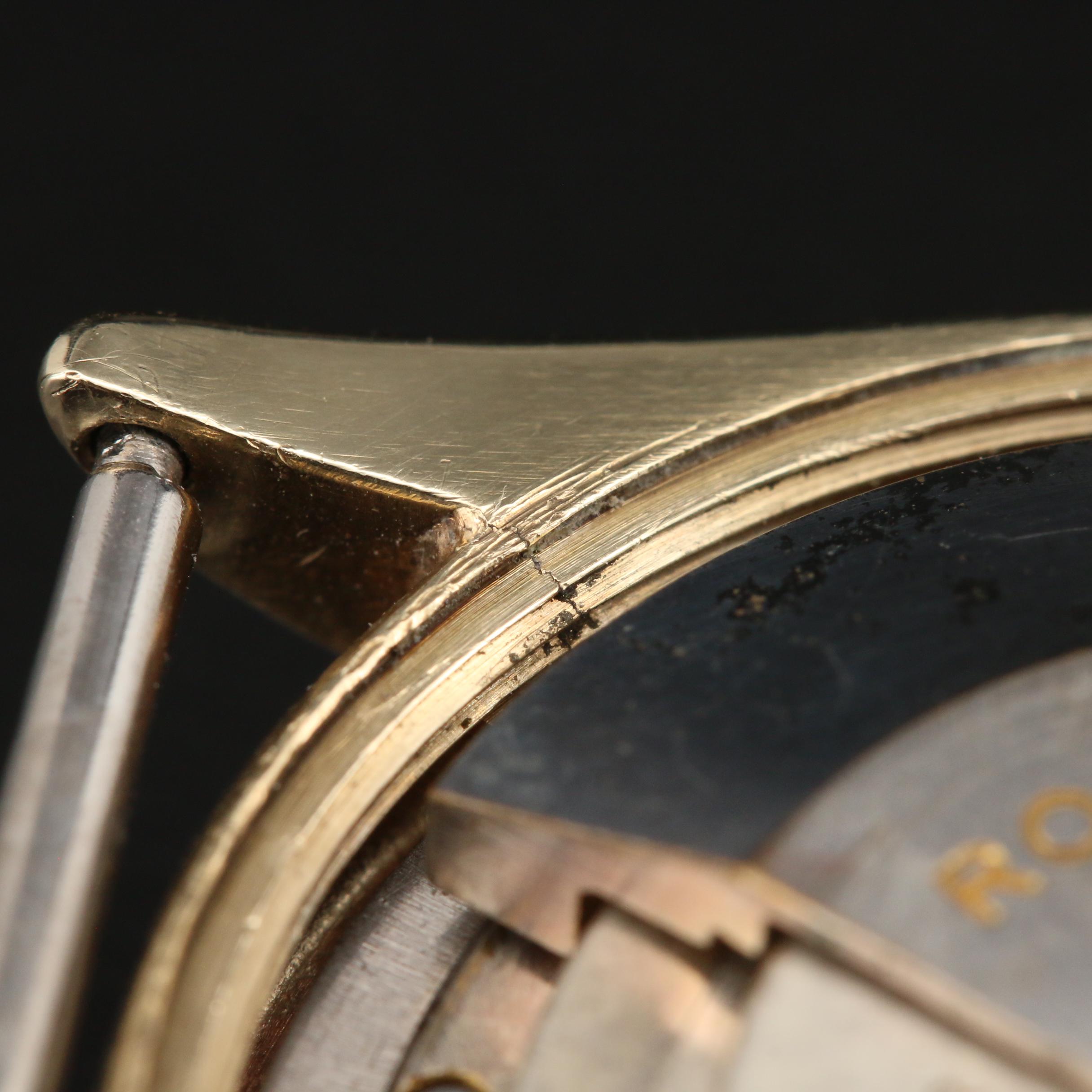 1952 Rolex Oyster Perpetual "Waffle Dial" 10K Gold Automatic Watch