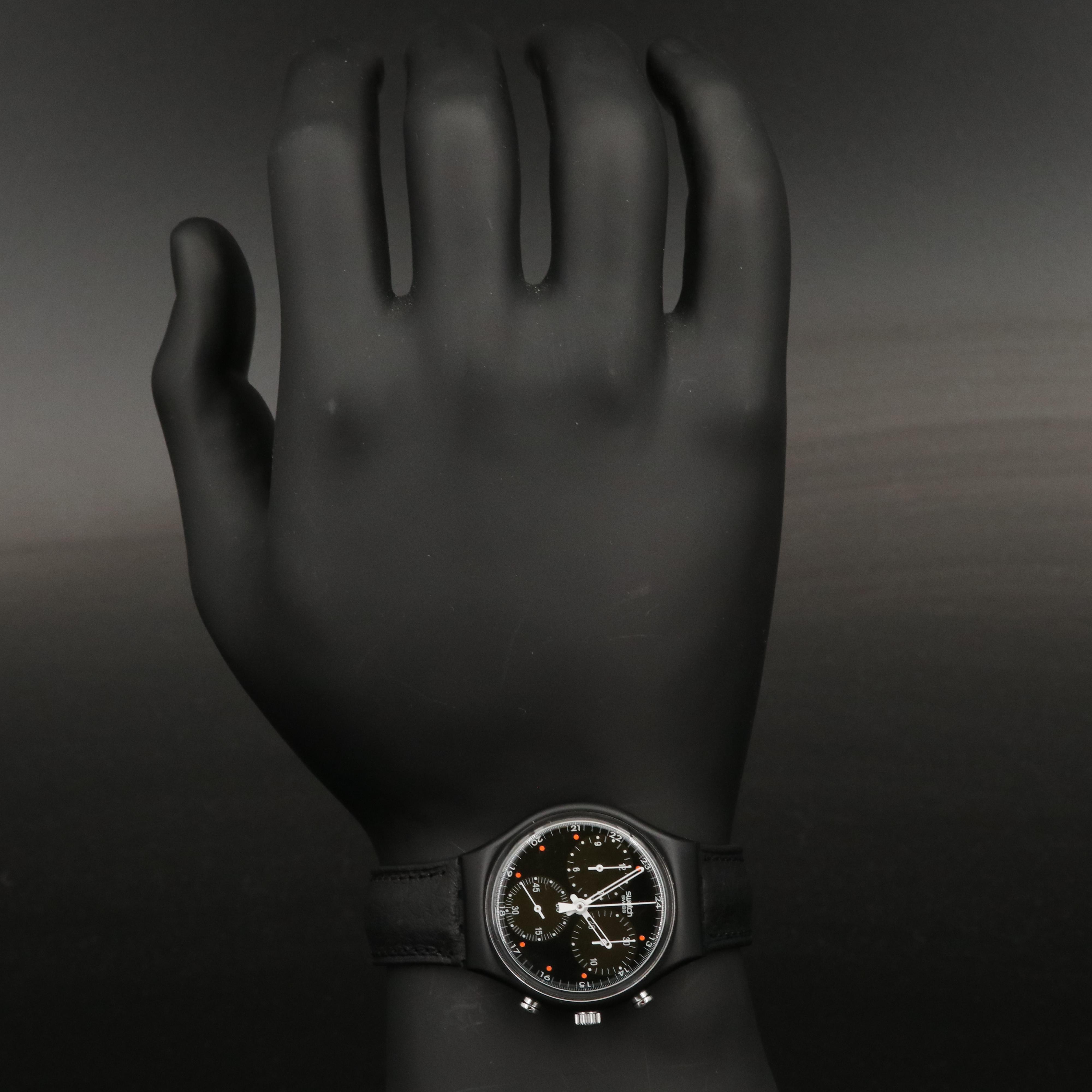 1991 Swatch "Wall Street" Chronograph Plastic Quartz Watch