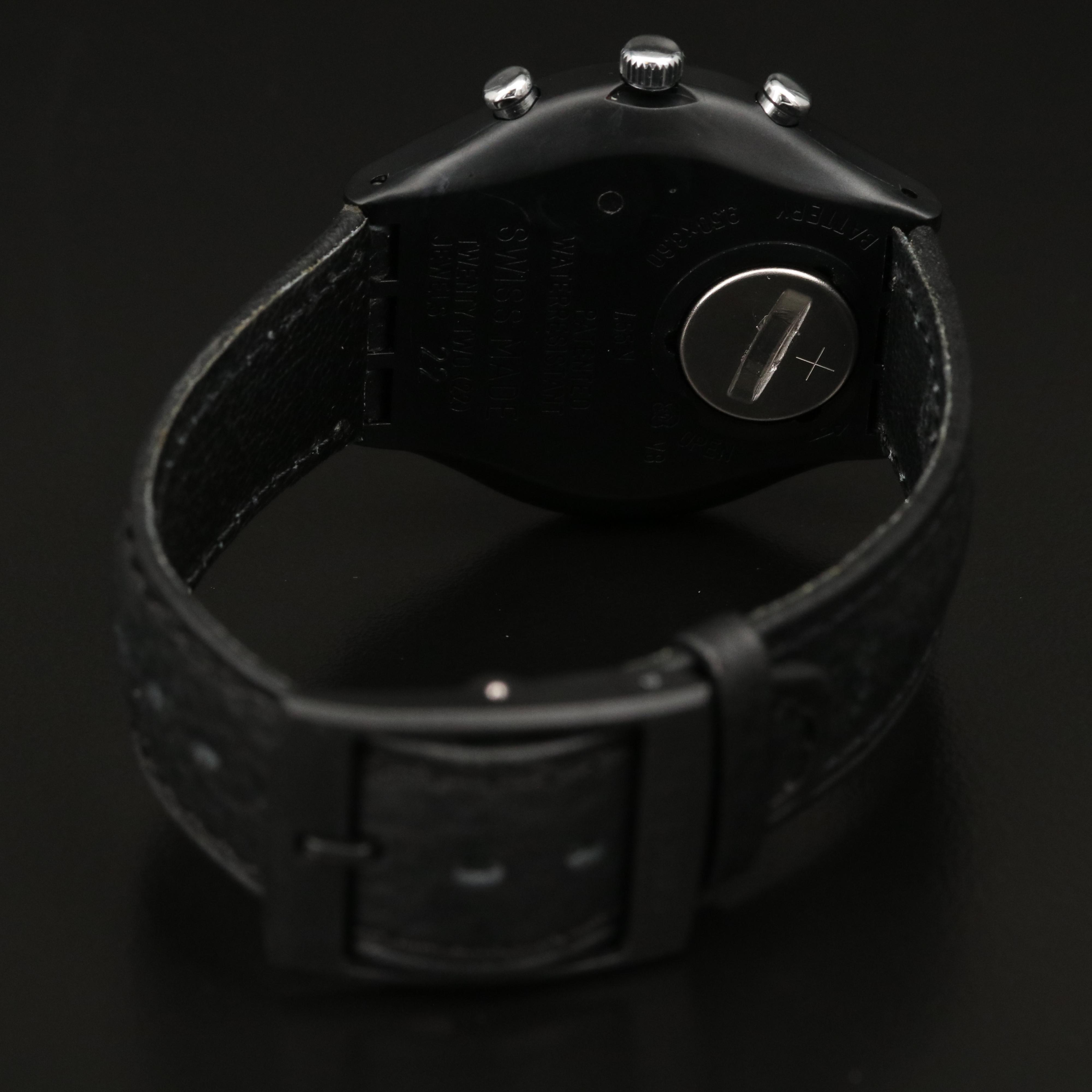 1991 Swatch "Wall Street" Chronograph Plastic Quartz Watch