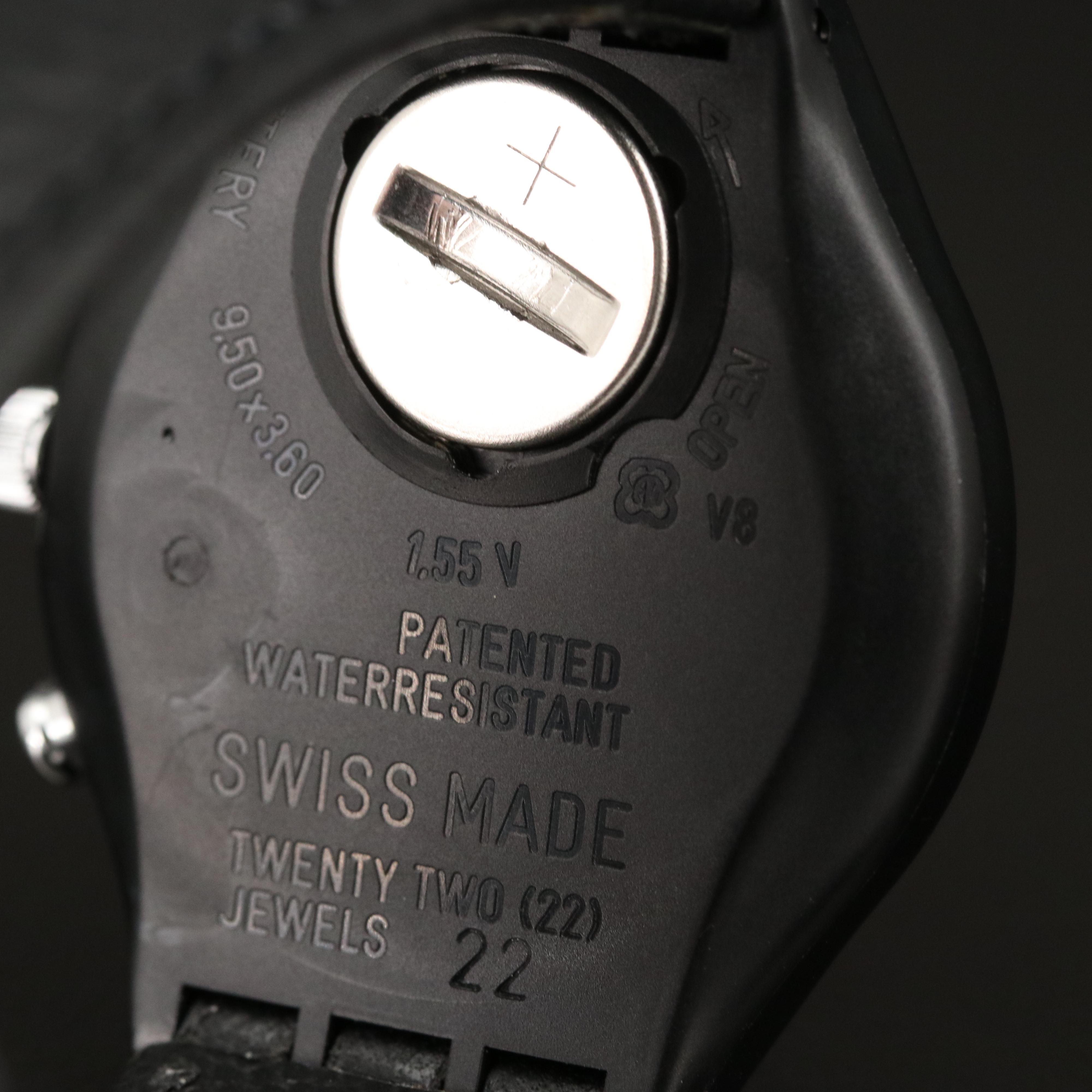 1991 Swatch "Wall Street" Chronograph Plastic Quartz Watch