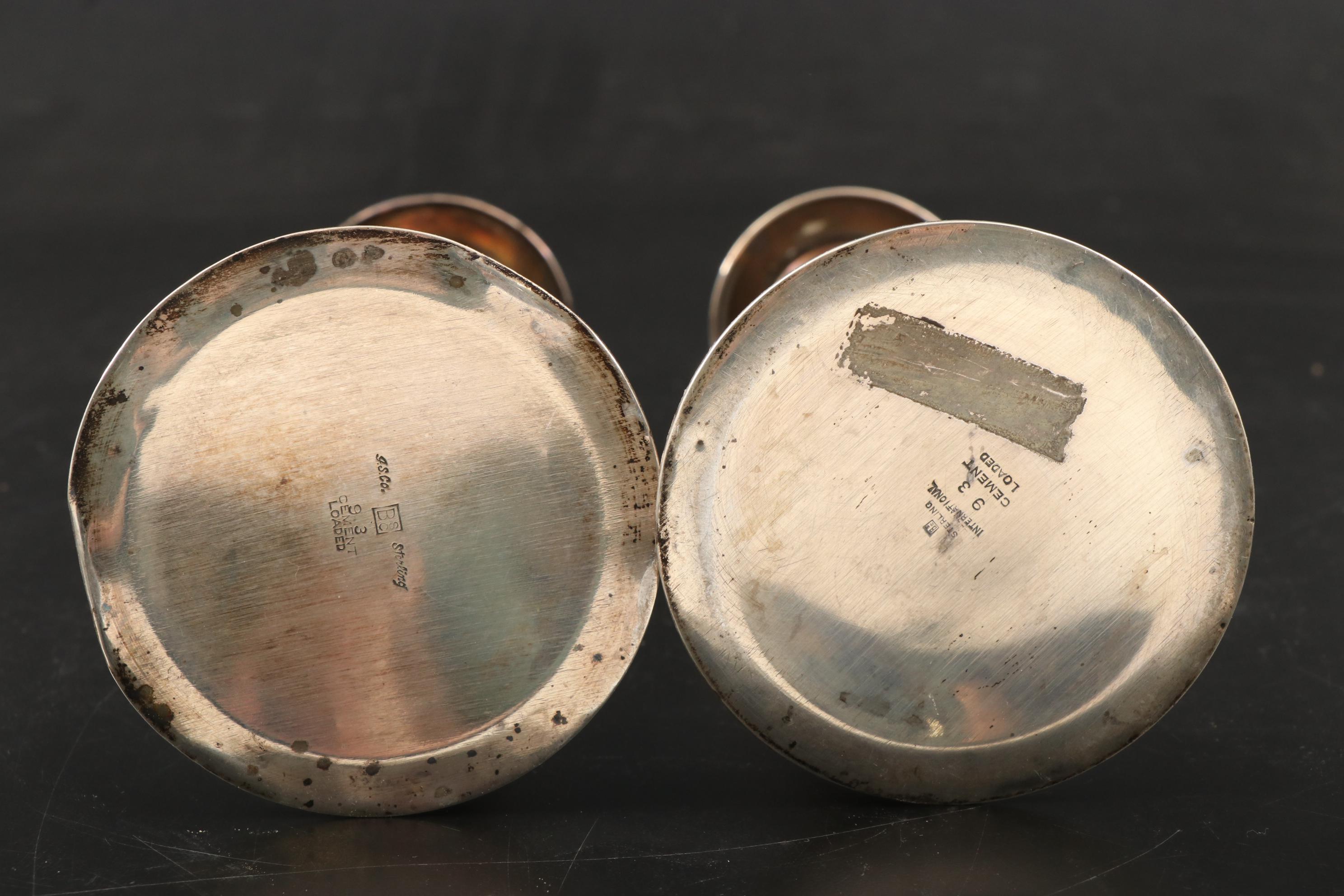 Barbour Silver Co. Weighted Sterling Candlesticks