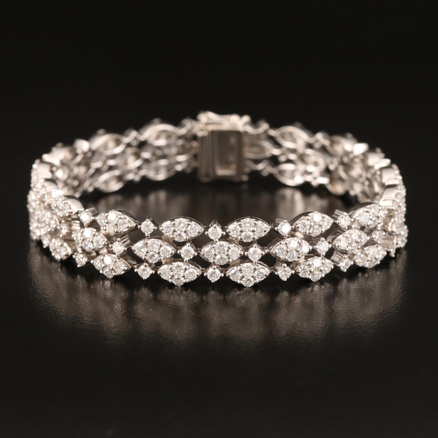 18K 7.46 CTW Diamond Bracelet