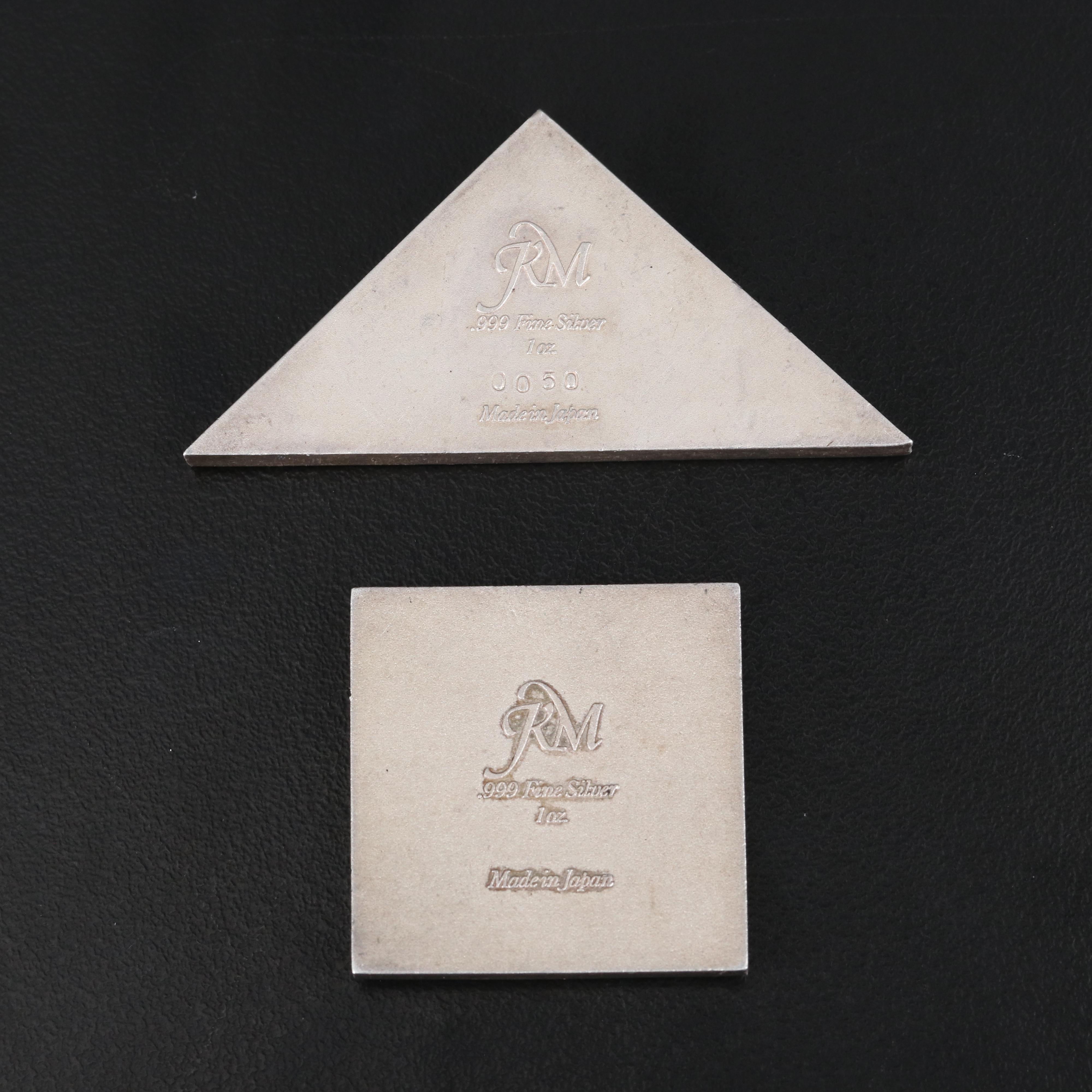 International Postage Stamp Themed .999 Fine Silver Bars