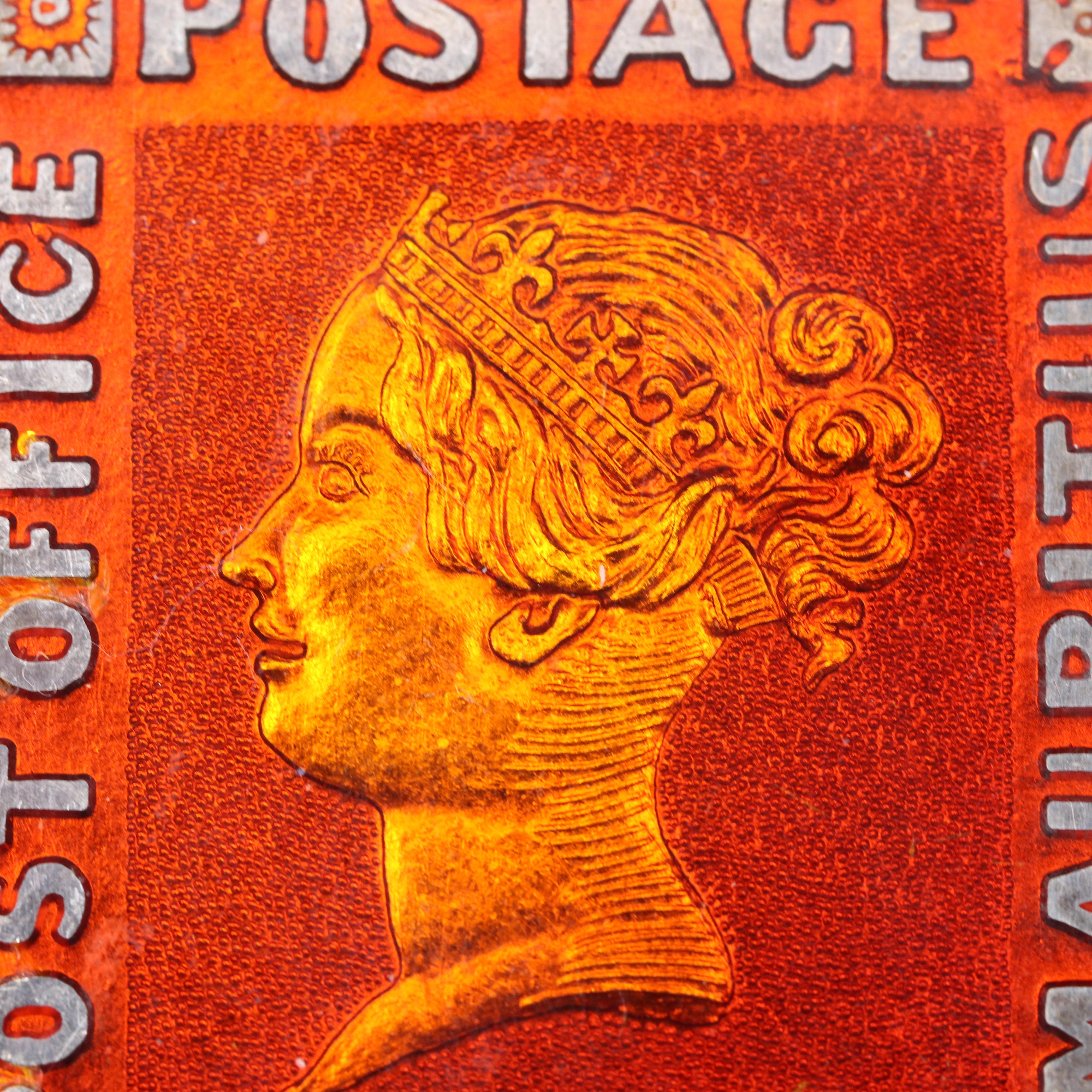 Two Postage Stamp Themed .999 Fine Silver Bars