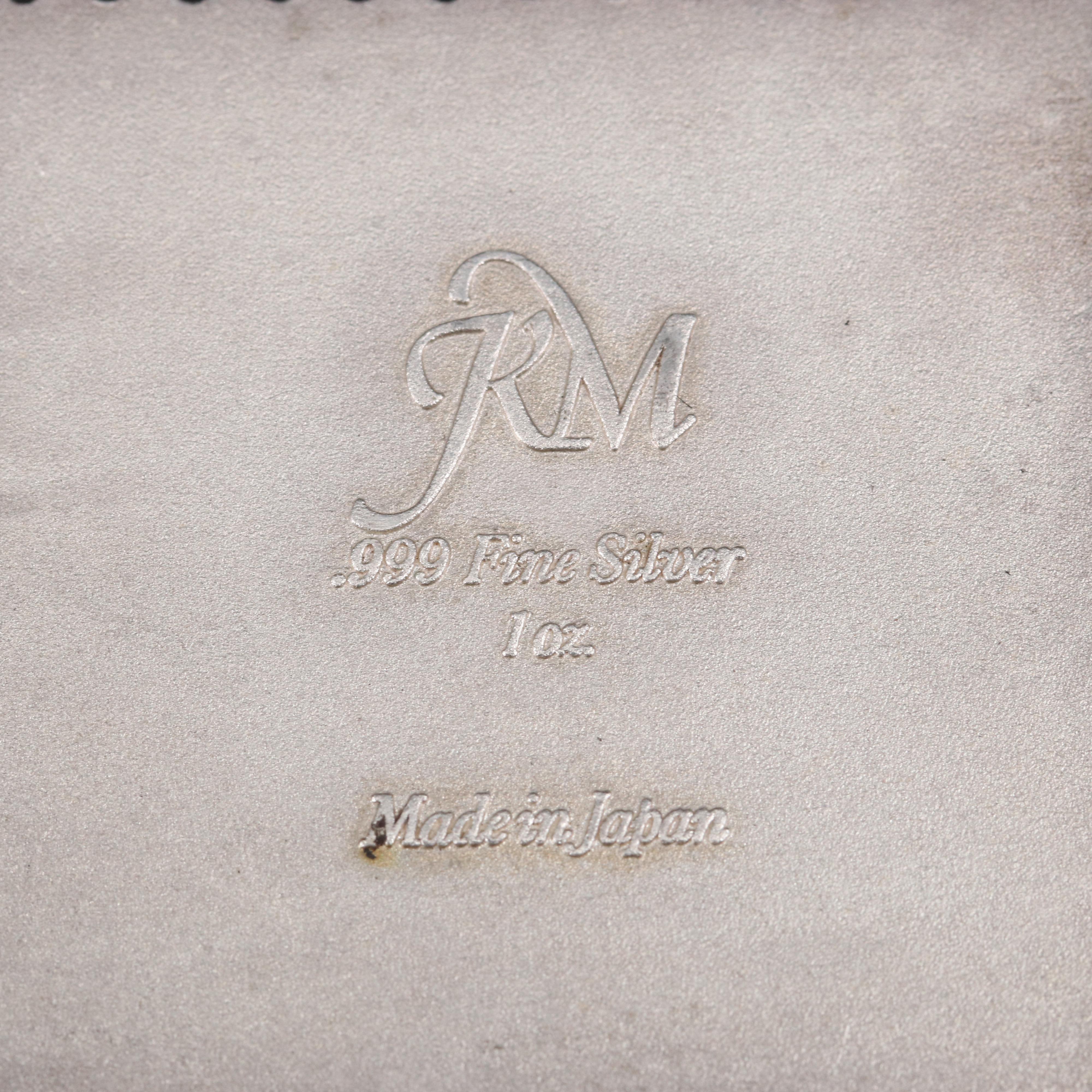 Two Postage Stamp Themed .999 Fine Silver Bars