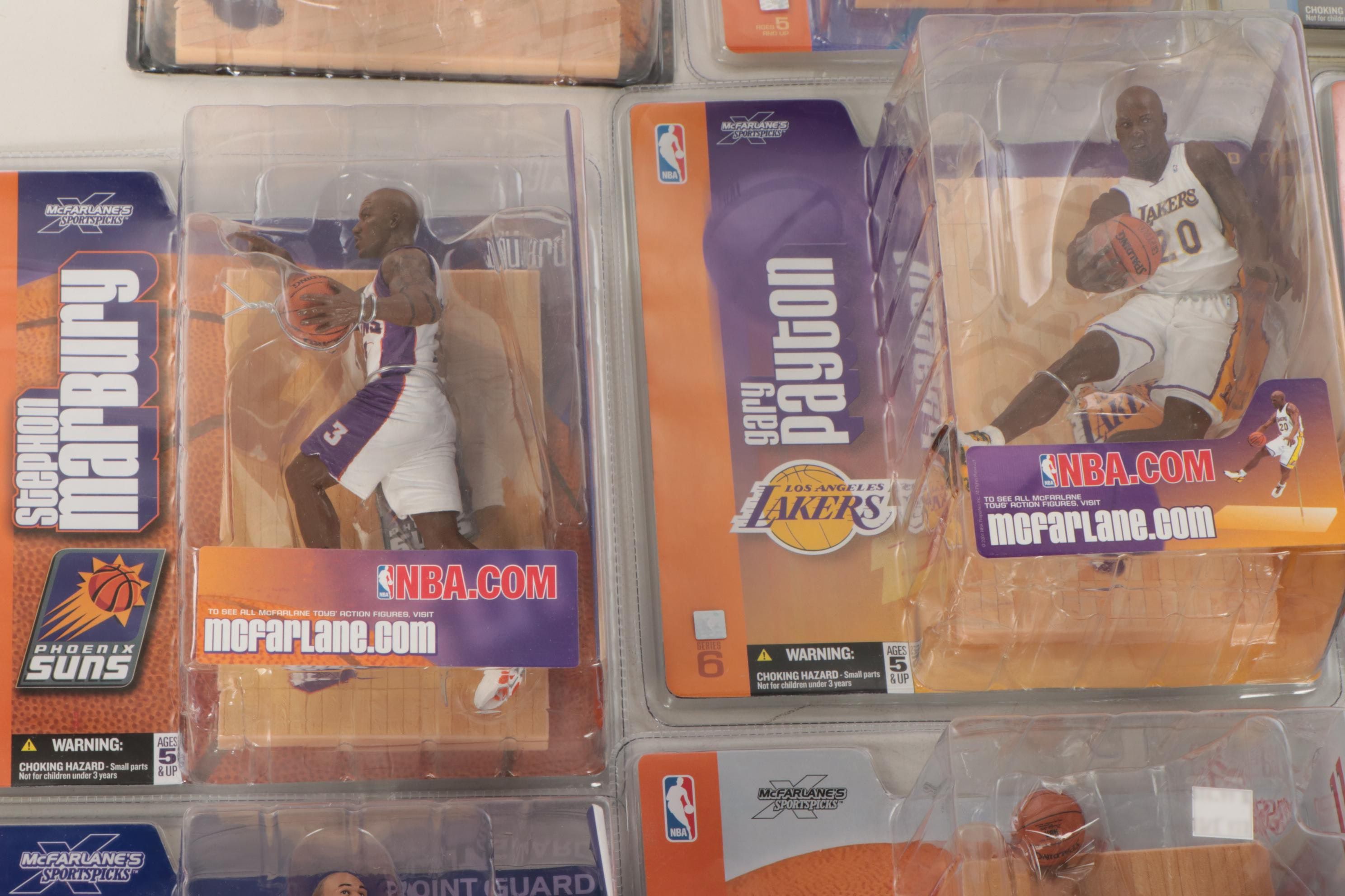 NBA Action Figure Collection Including Allen Iverson, Yao Ming, More
