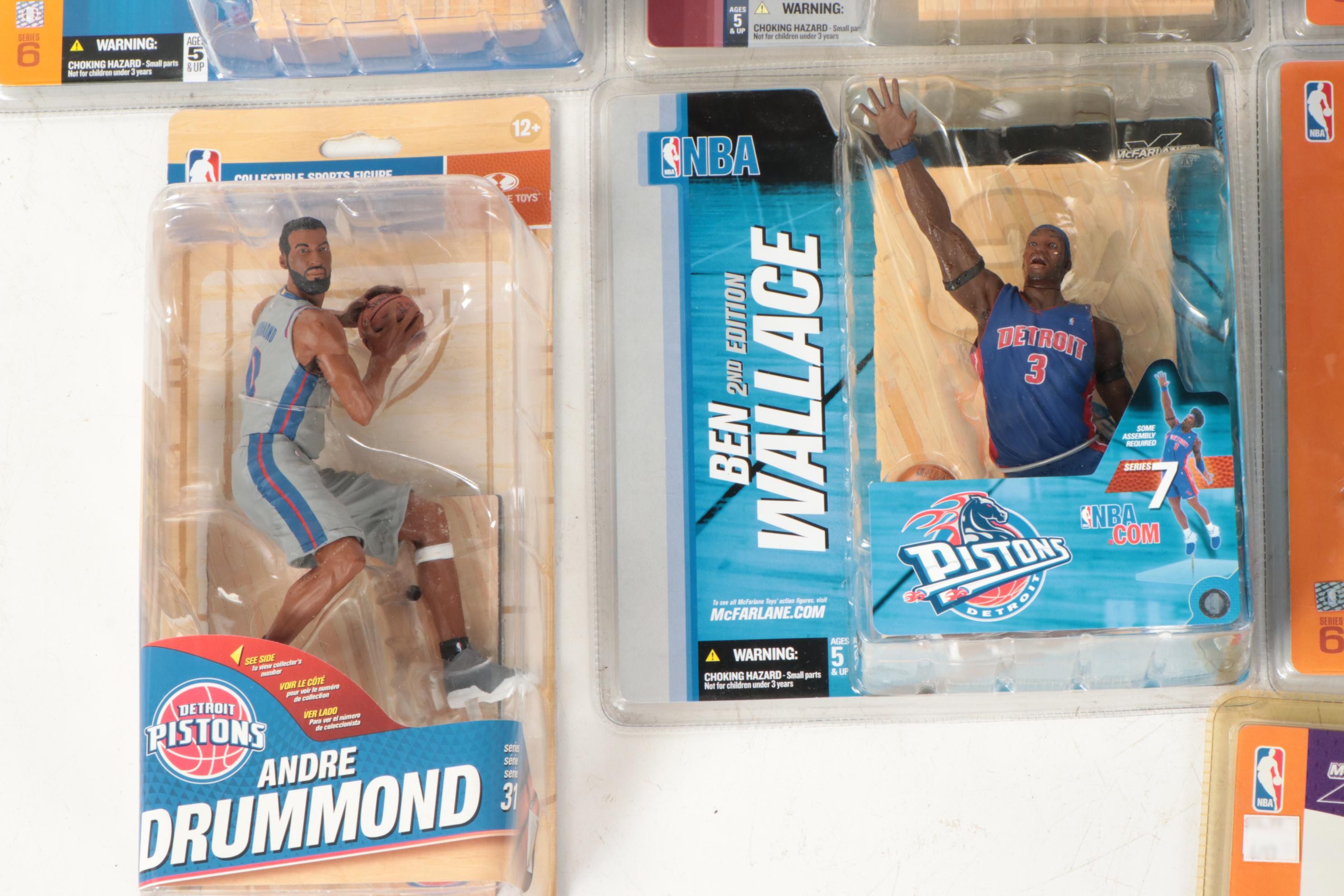 NBA Action Figure Collection Including Allen Iverson, Yao Ming, More