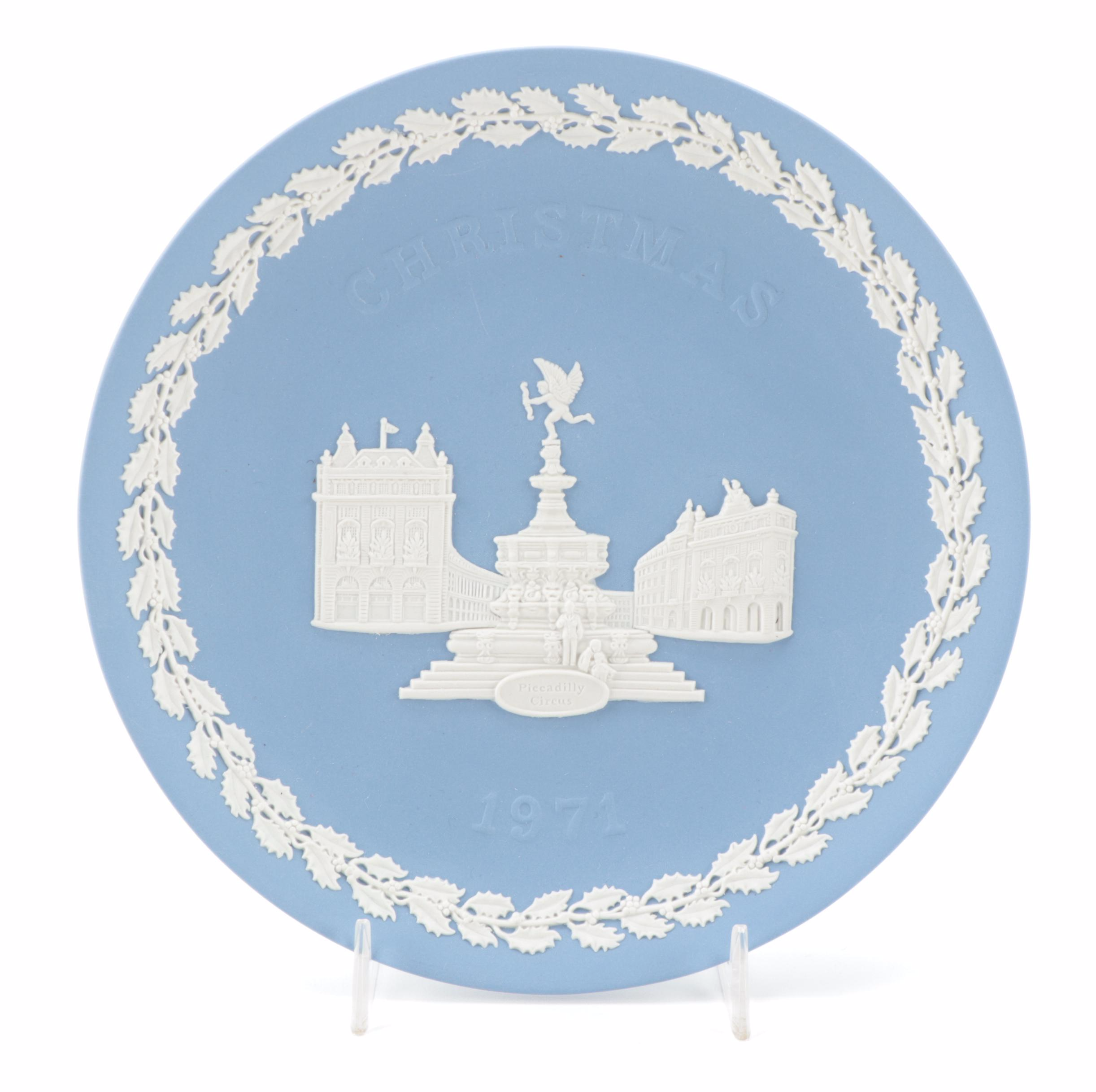 Wedgwood Annual Christmas Jasperware Plates, 1969–1972