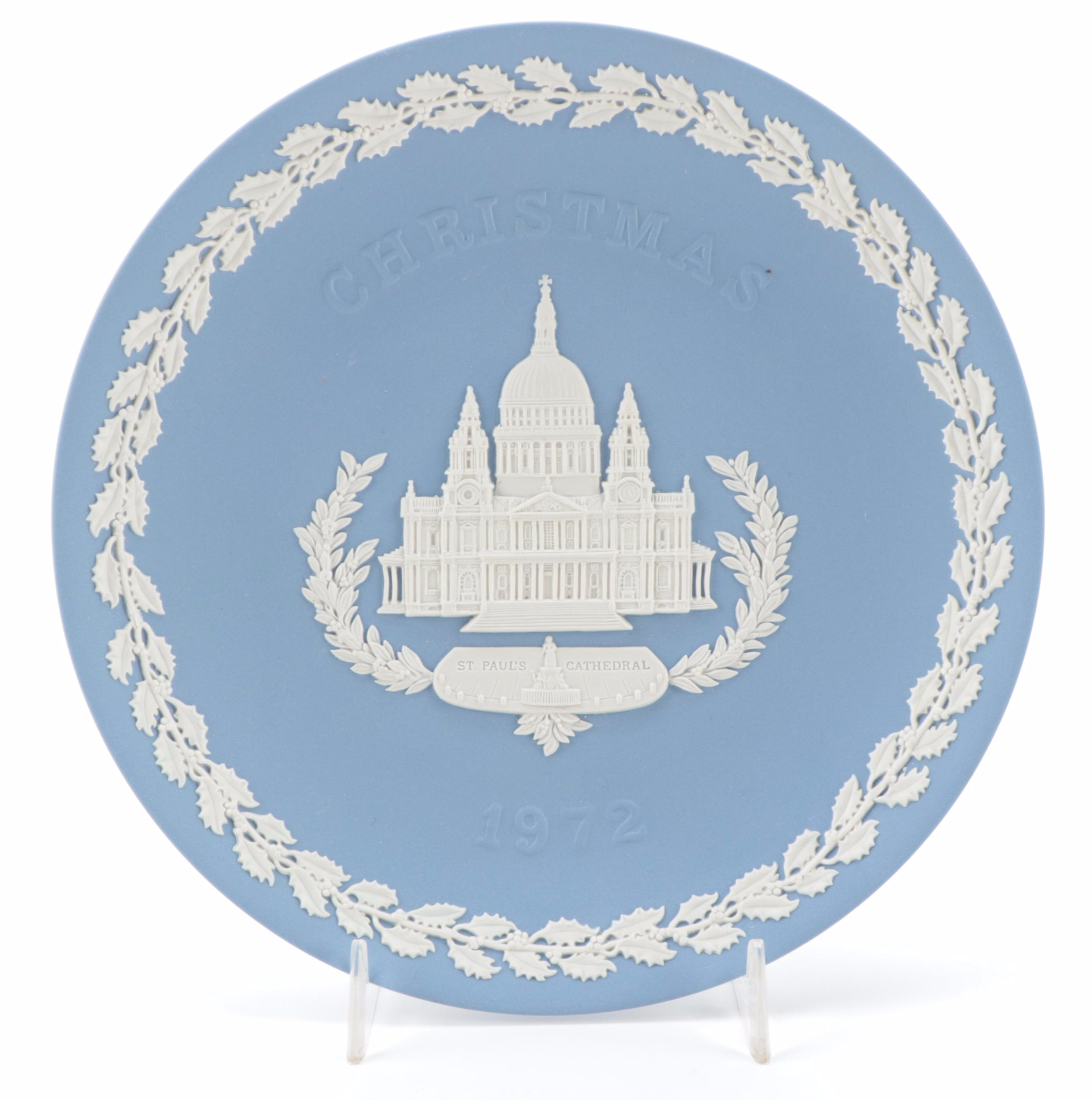 Wedgwood Annual Christmas Jasperware Plates, 1969–1972