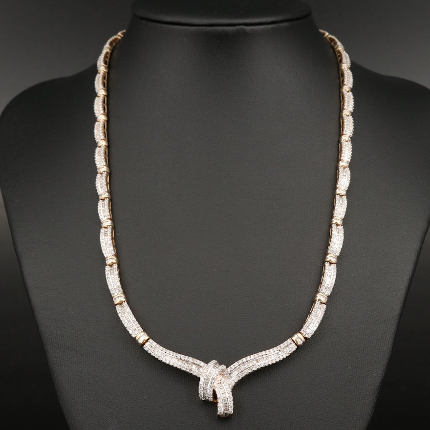 14K 5.29 CTW Diamond Necklace