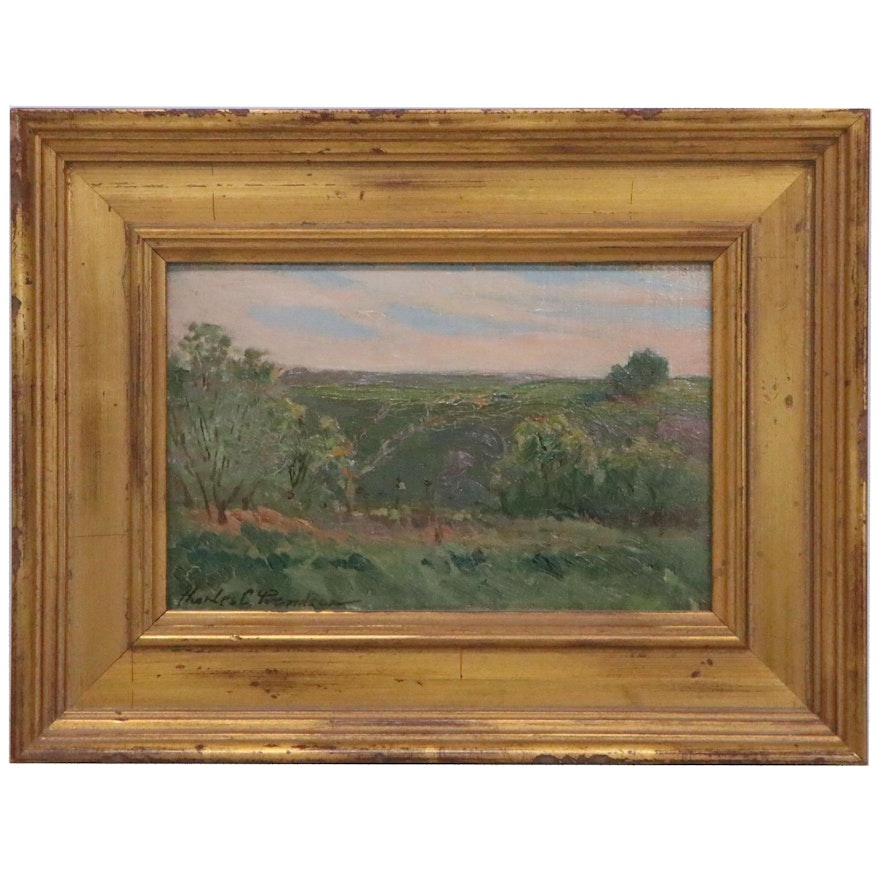 Charles Svendsen Landscape Oil Painting, Early 20th Century