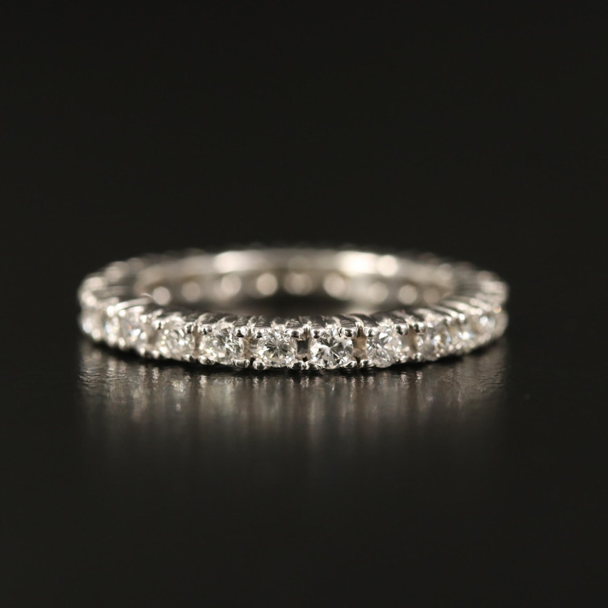 14K Diamond Eternity Band