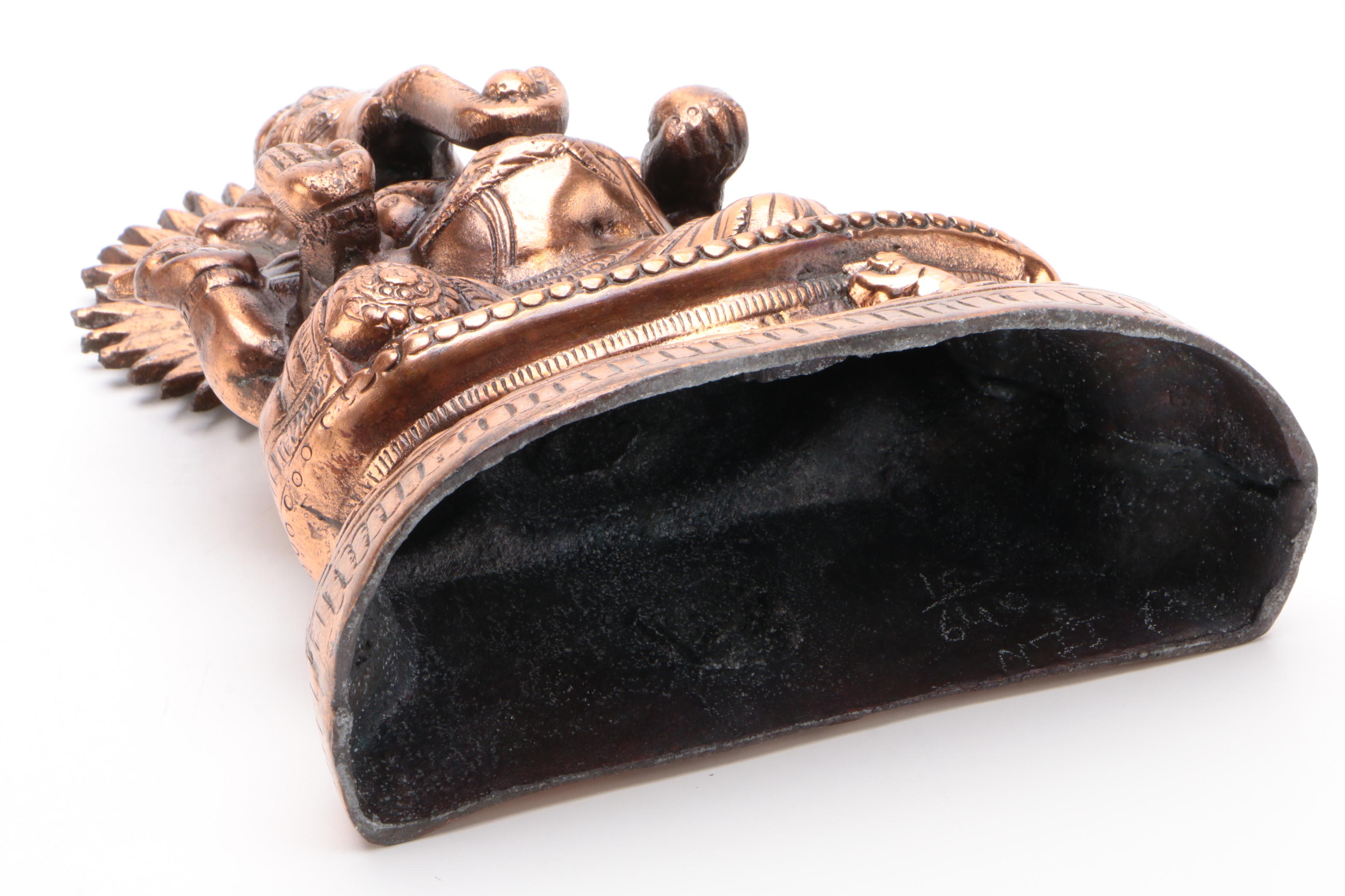 Abhaya Mudra Ganesha Metal Statue