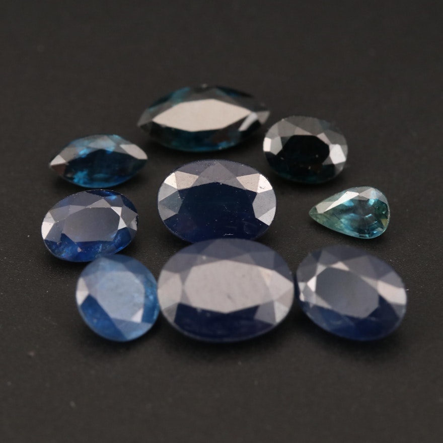 Loose 6.52 CTW Faceted Sapphires