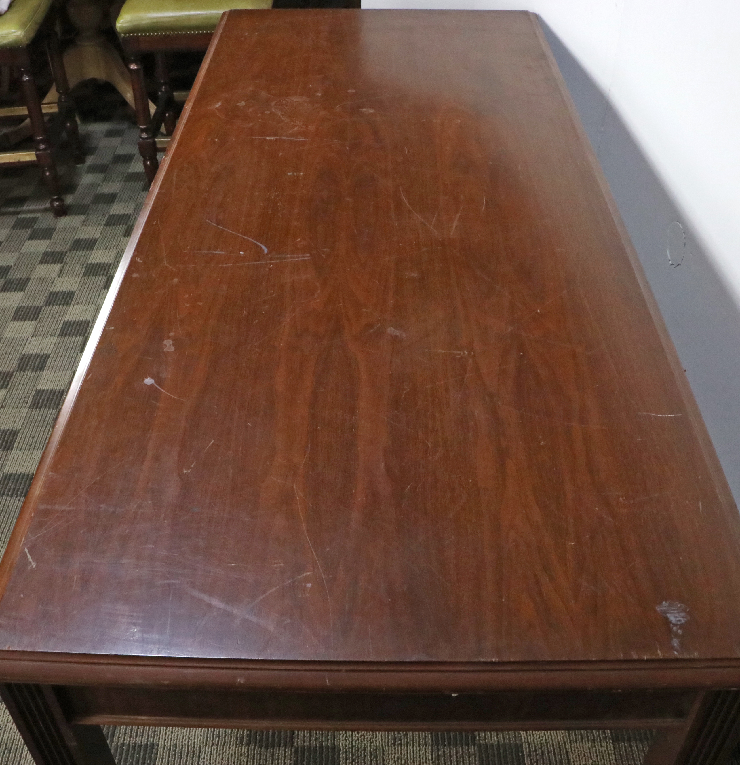 Rishel Furniture Co. Mahogany-Stained Library Table, Mid-20th Century