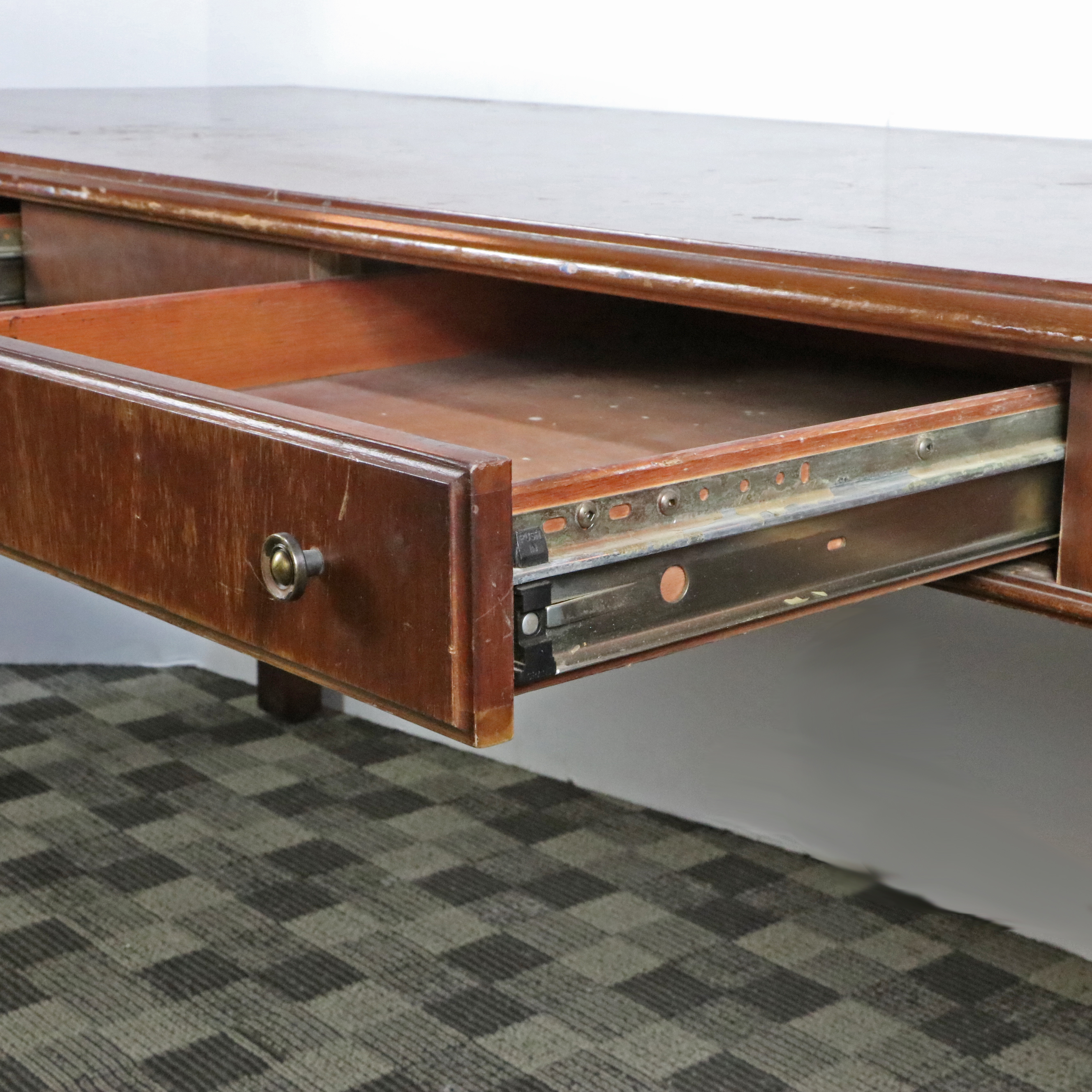 Rishel Furniture Co. Mahogany-Stained Library Table, Mid-20th Century