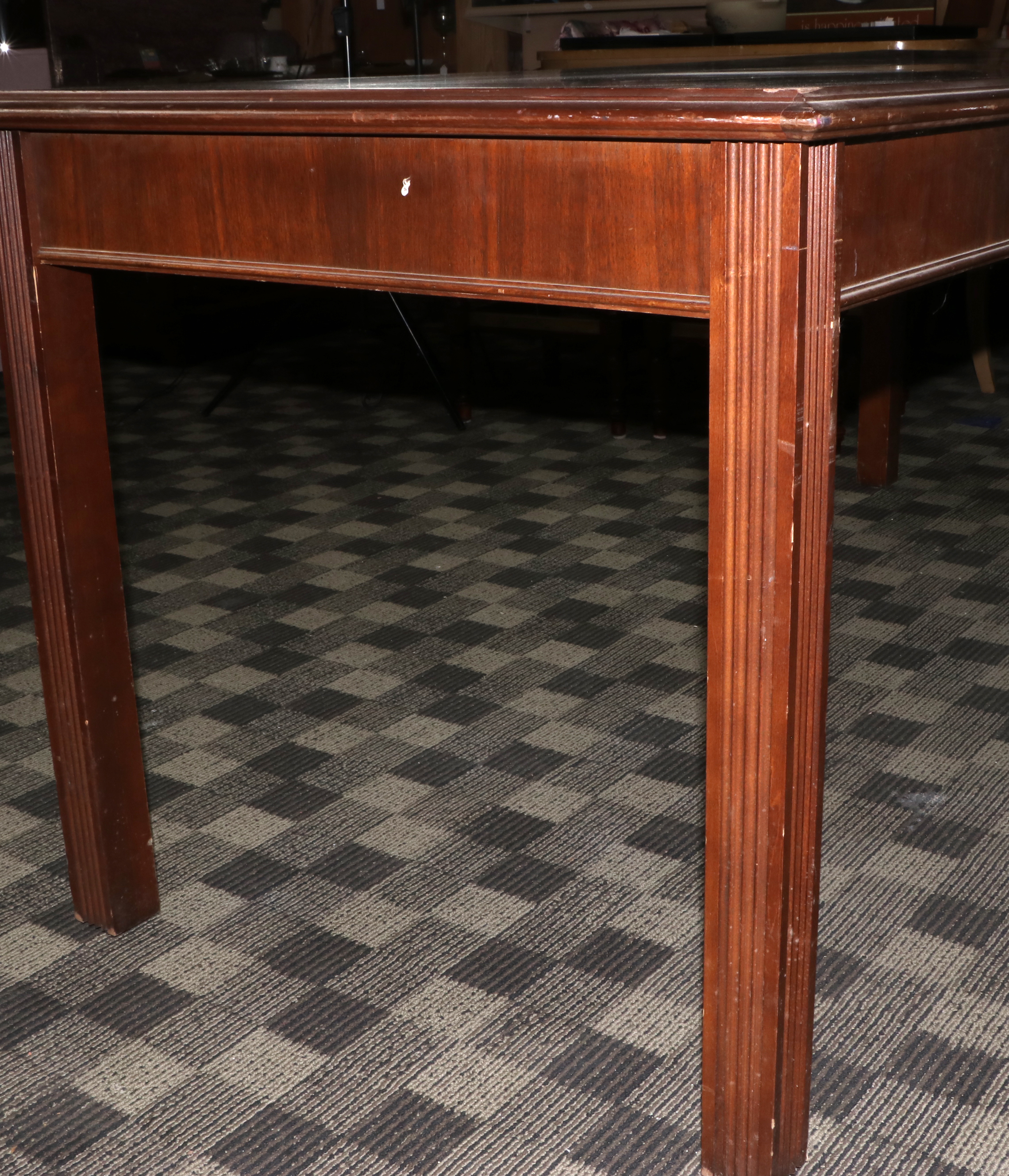 Rishel Furniture Co. Mahogany-Stained Library Table, Mid-20th Century