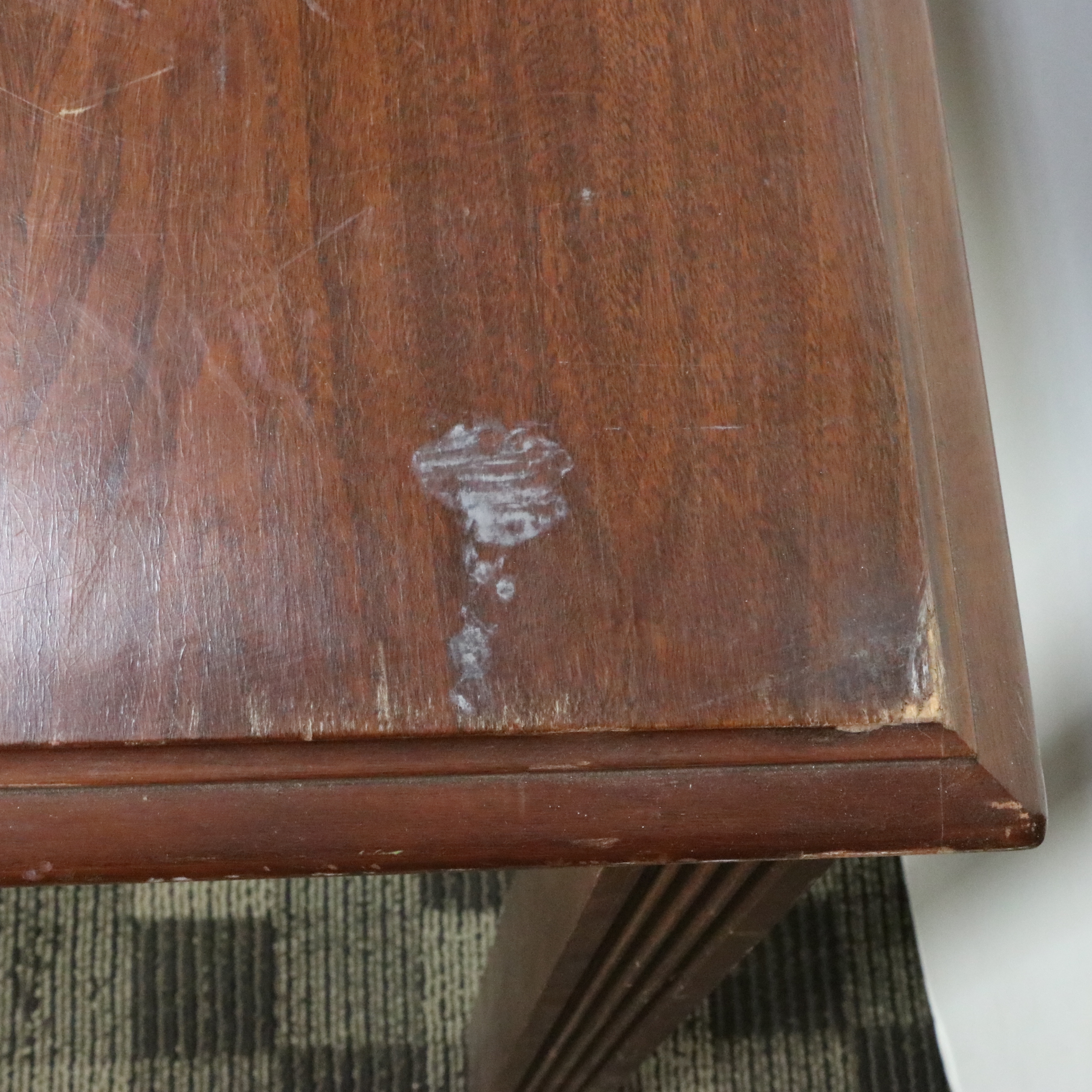 Rishel Furniture Co. Mahogany-Stained Library Table, Mid-20th Century