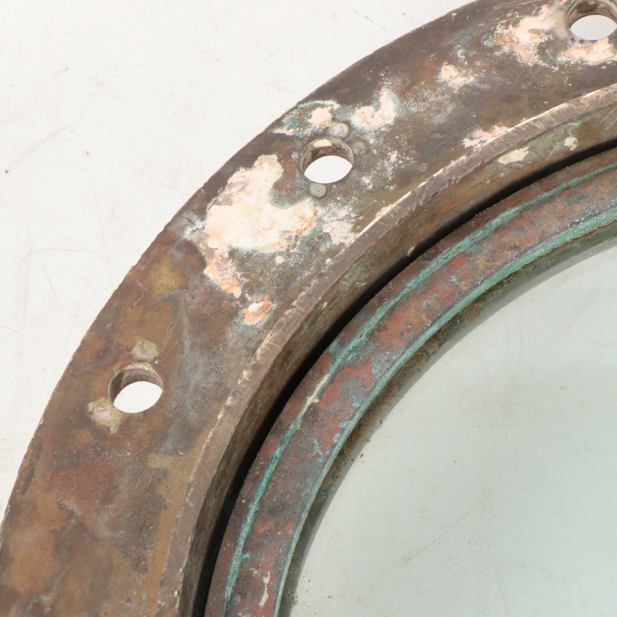 Brass Armourplate Glass Nautical Porthole Window