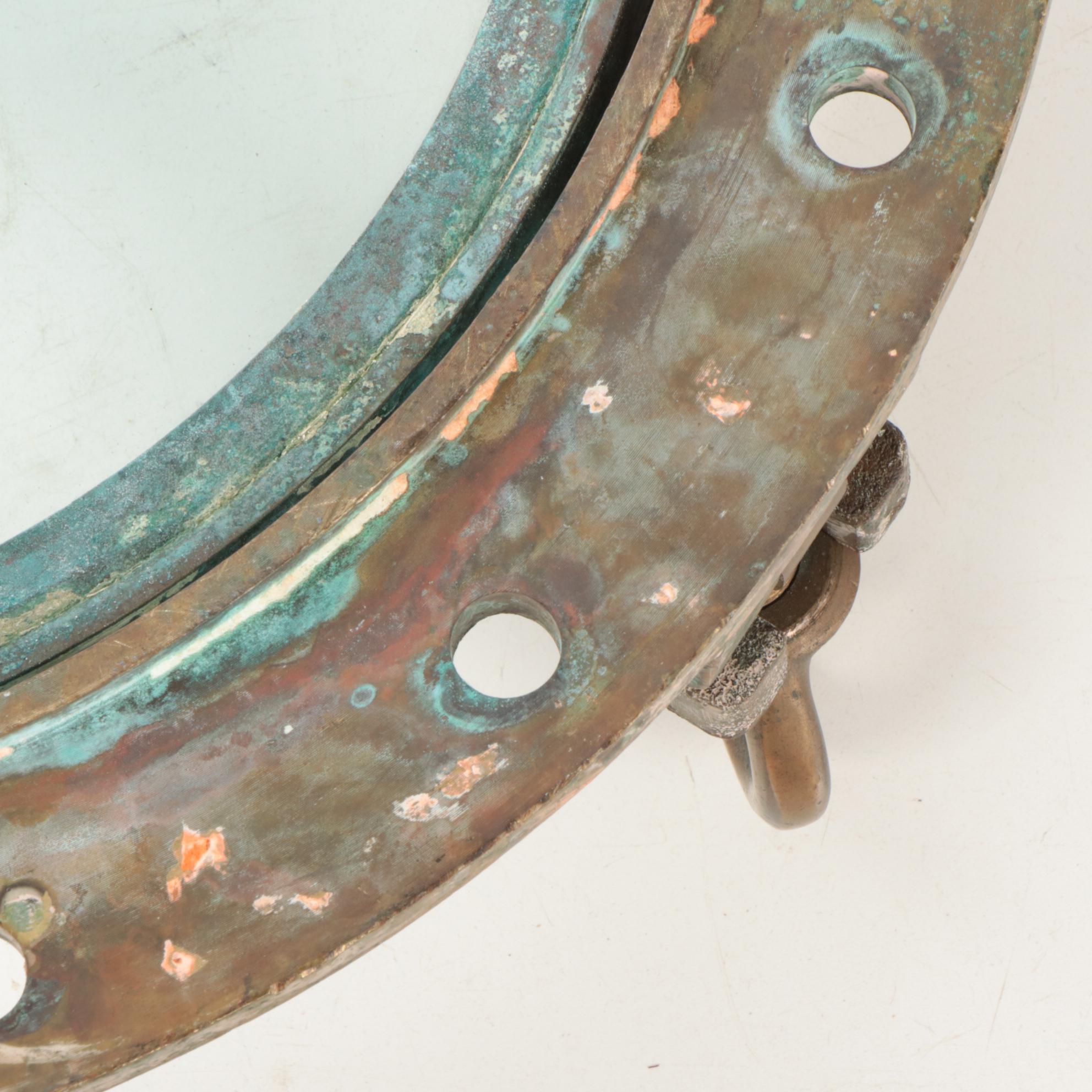 Brass Armourplate Glass Nautical Porthole Window