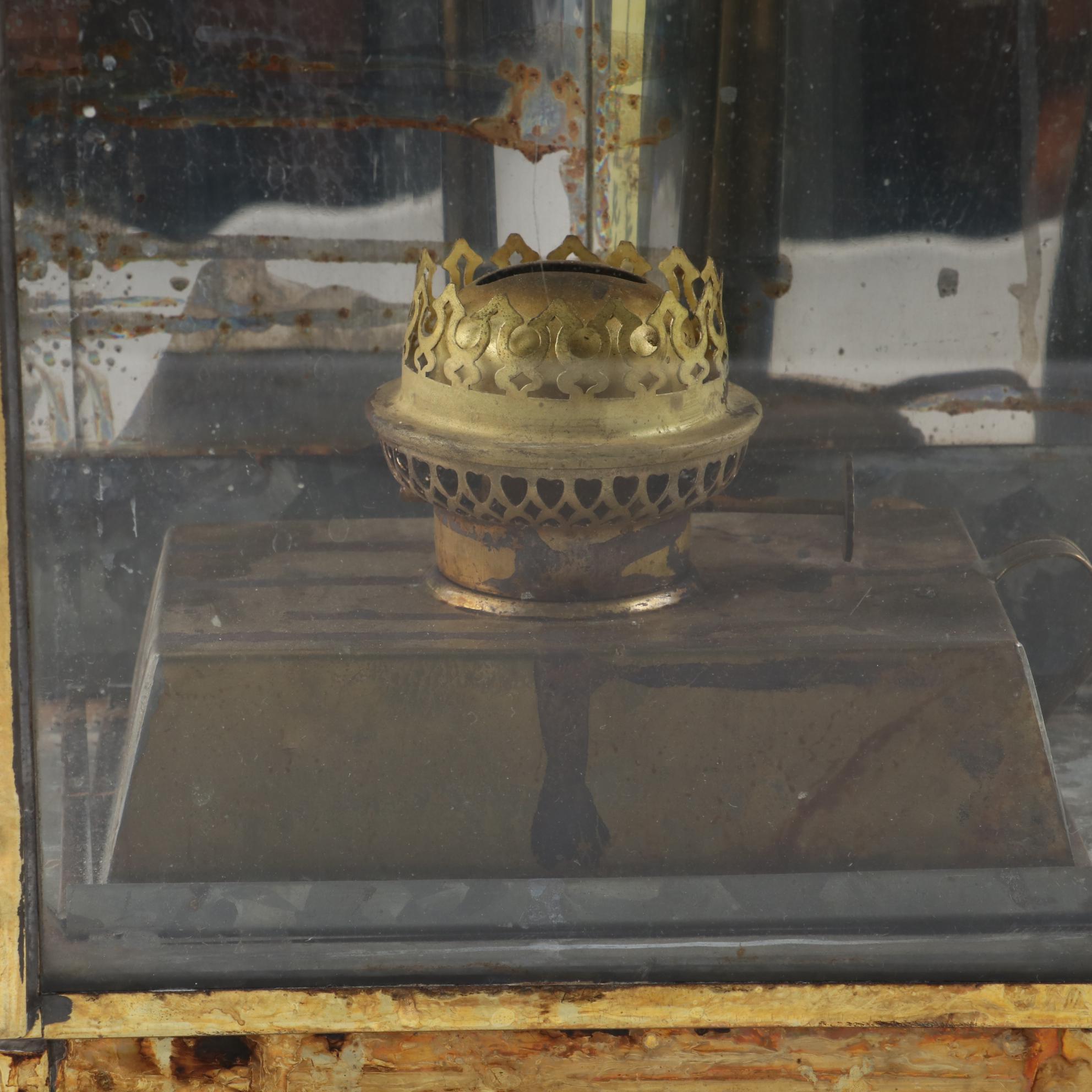 Viking Brass Kerosene Ship Lantern, Early 20th Century