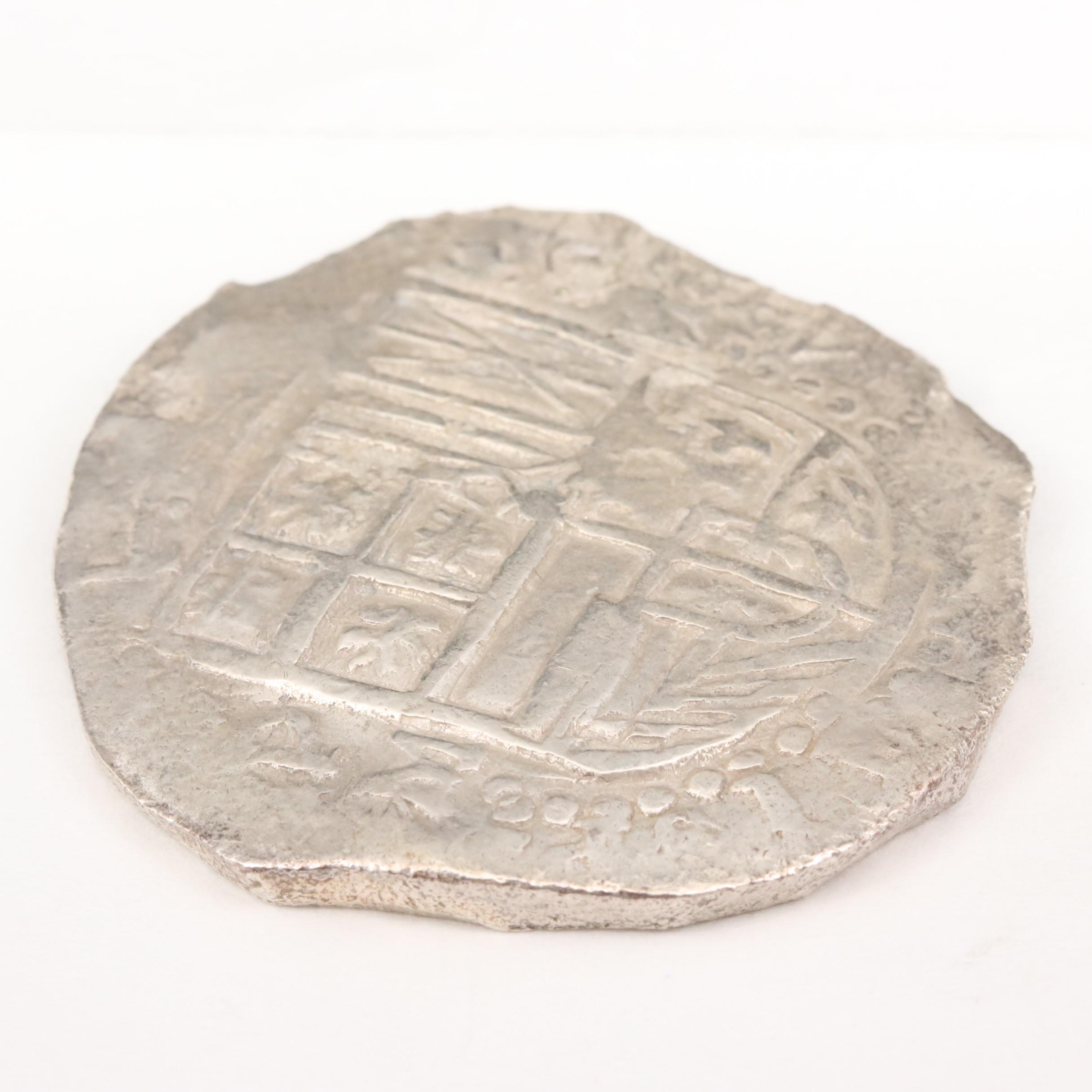 Spanish Colonial (Bolivia) 8 Reales Cob Coin Recovered From Atocha Shipwreck